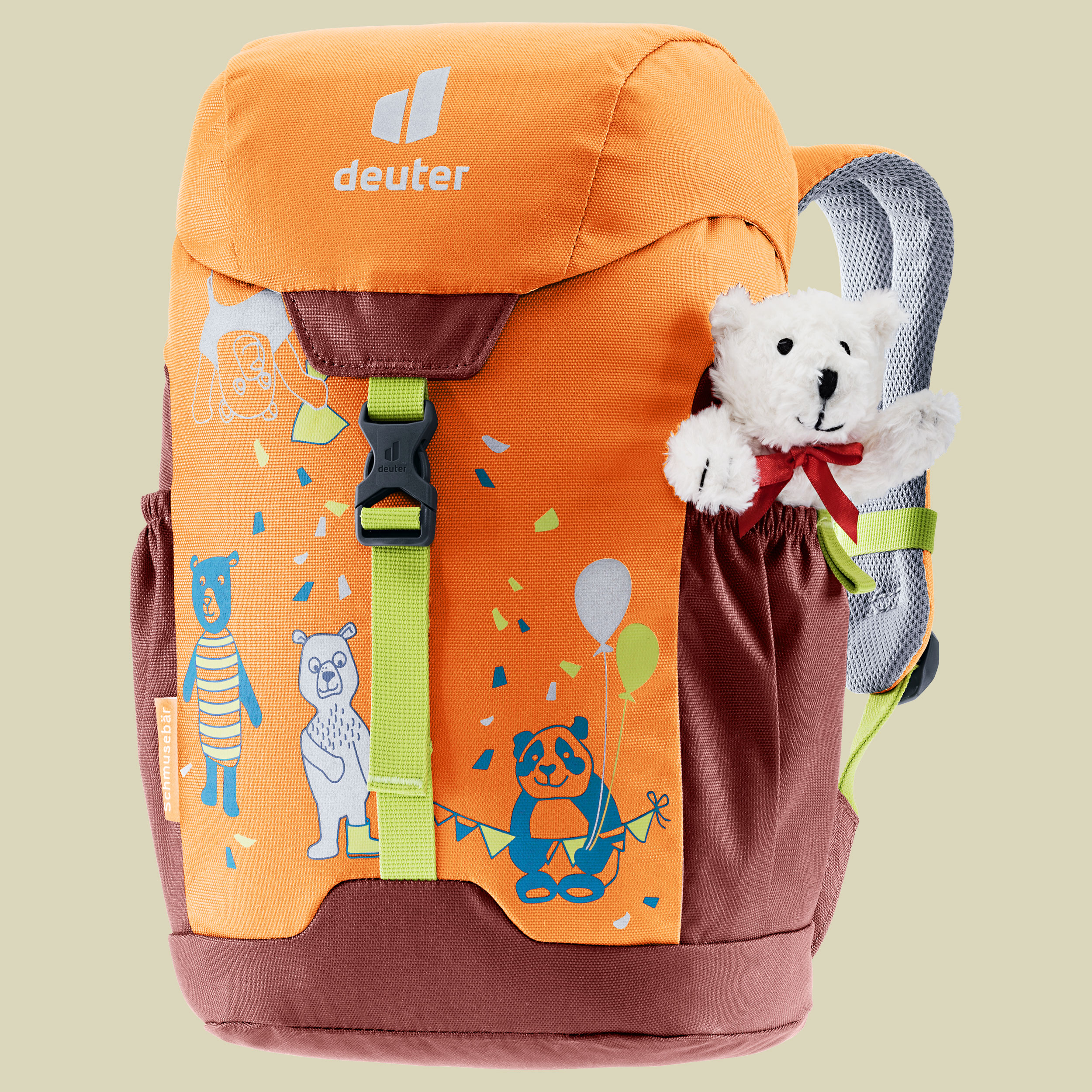 Schmusebär Kids mehrfarbig 8 L - Farbe mandarine-redwood