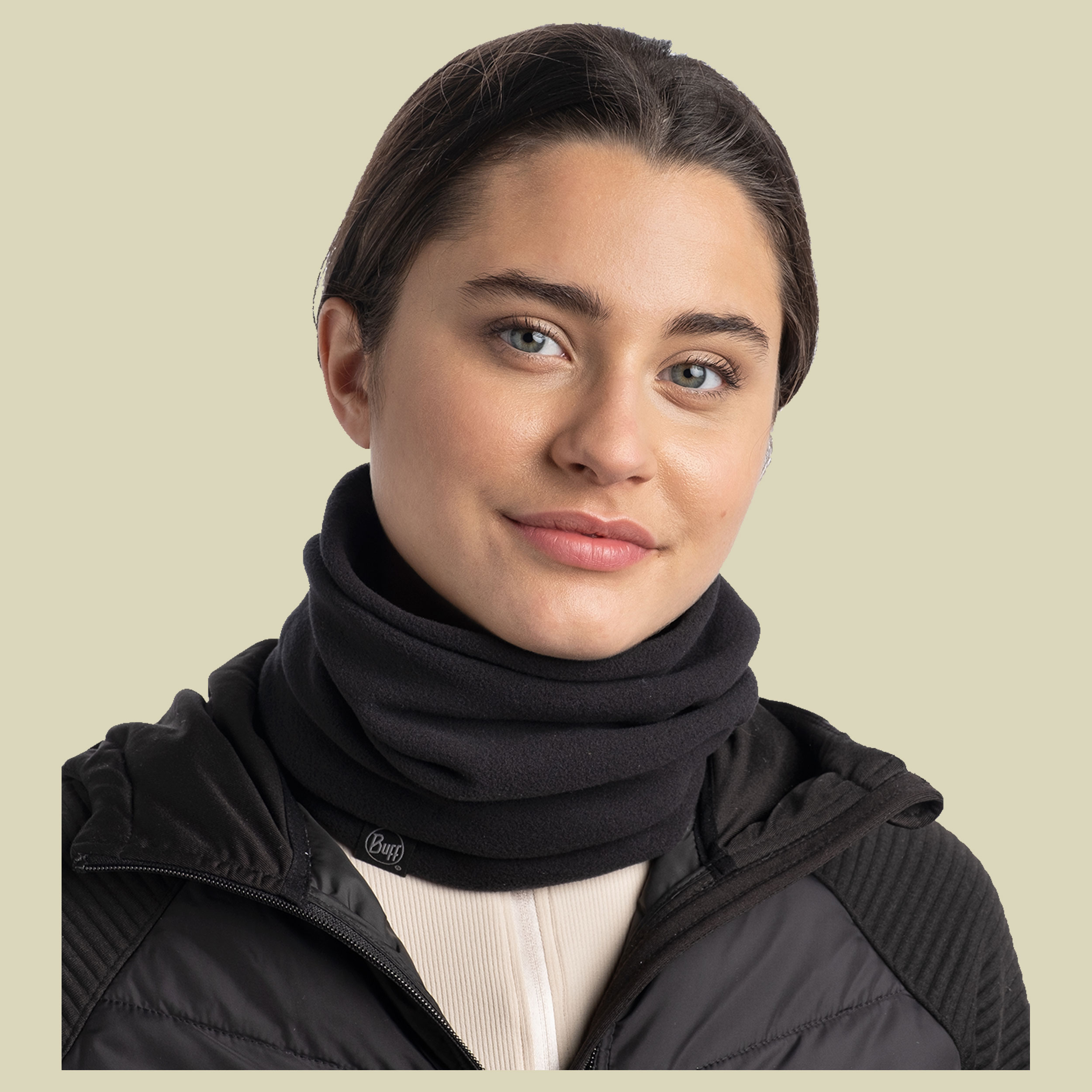 Polar Neckwarmer one size schwarz - solid black