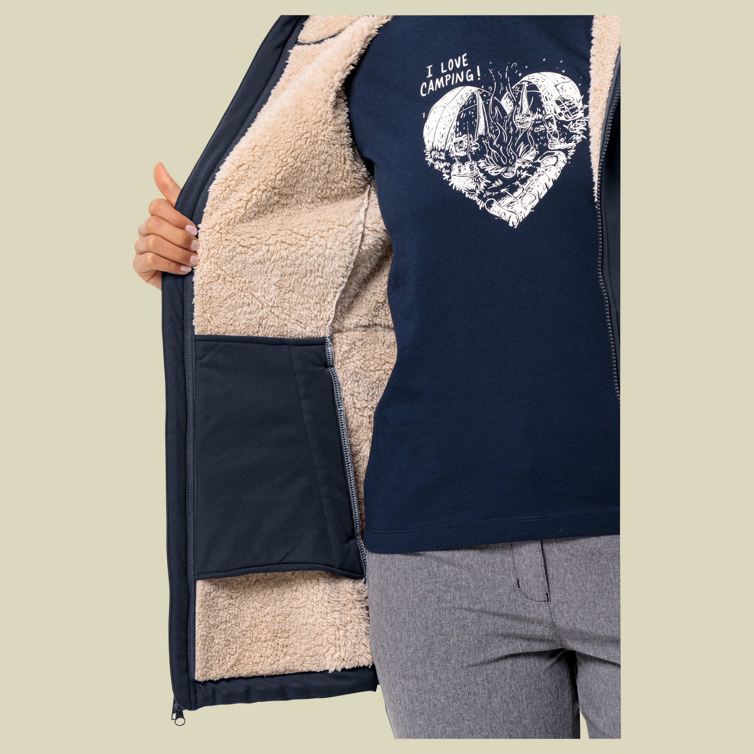Windland Coat Women Größe XL Farbe night blue