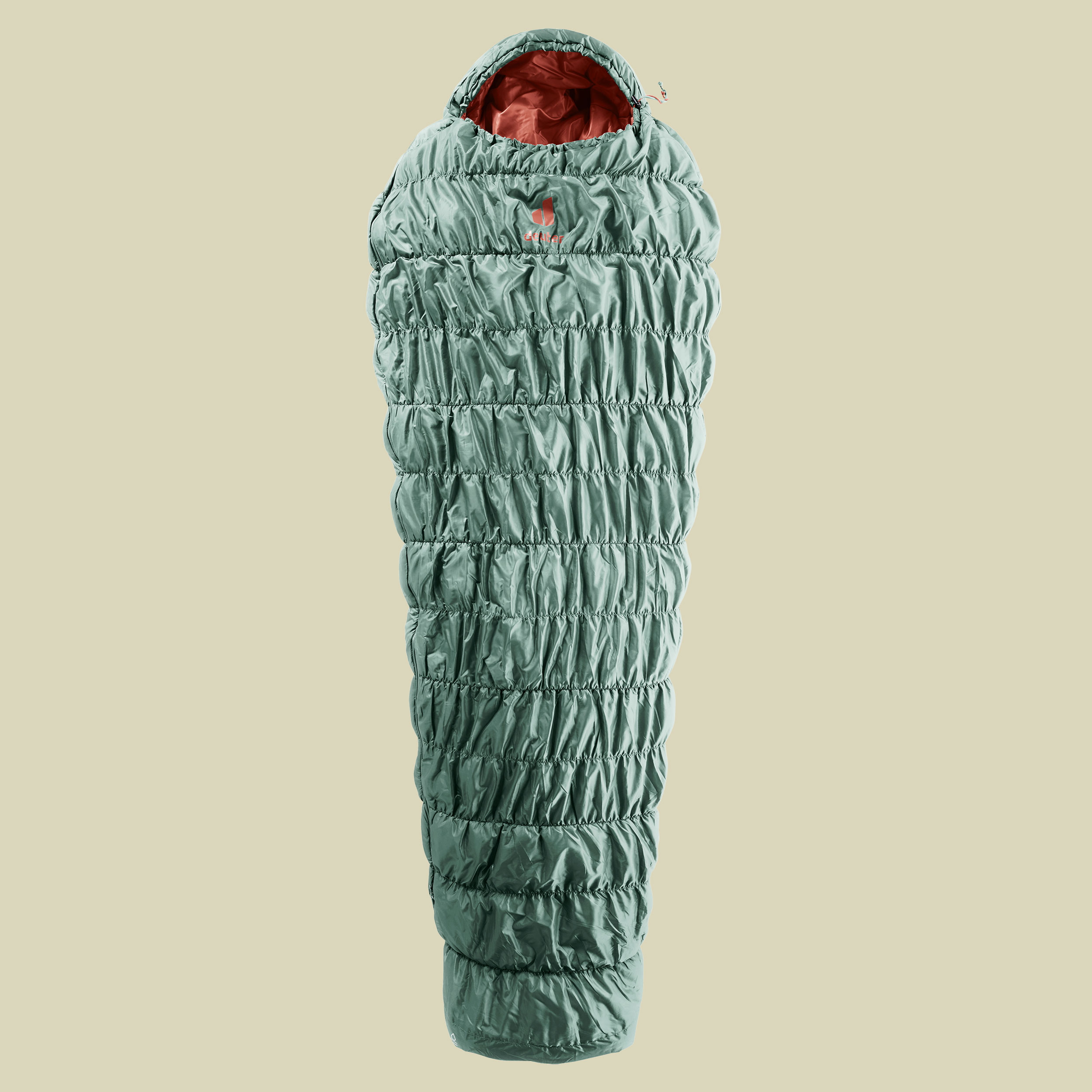 Exosphere +4 Grad SL Women bis Körpergröße 175 cm Farbe sage-redwood, Reißverschluss links