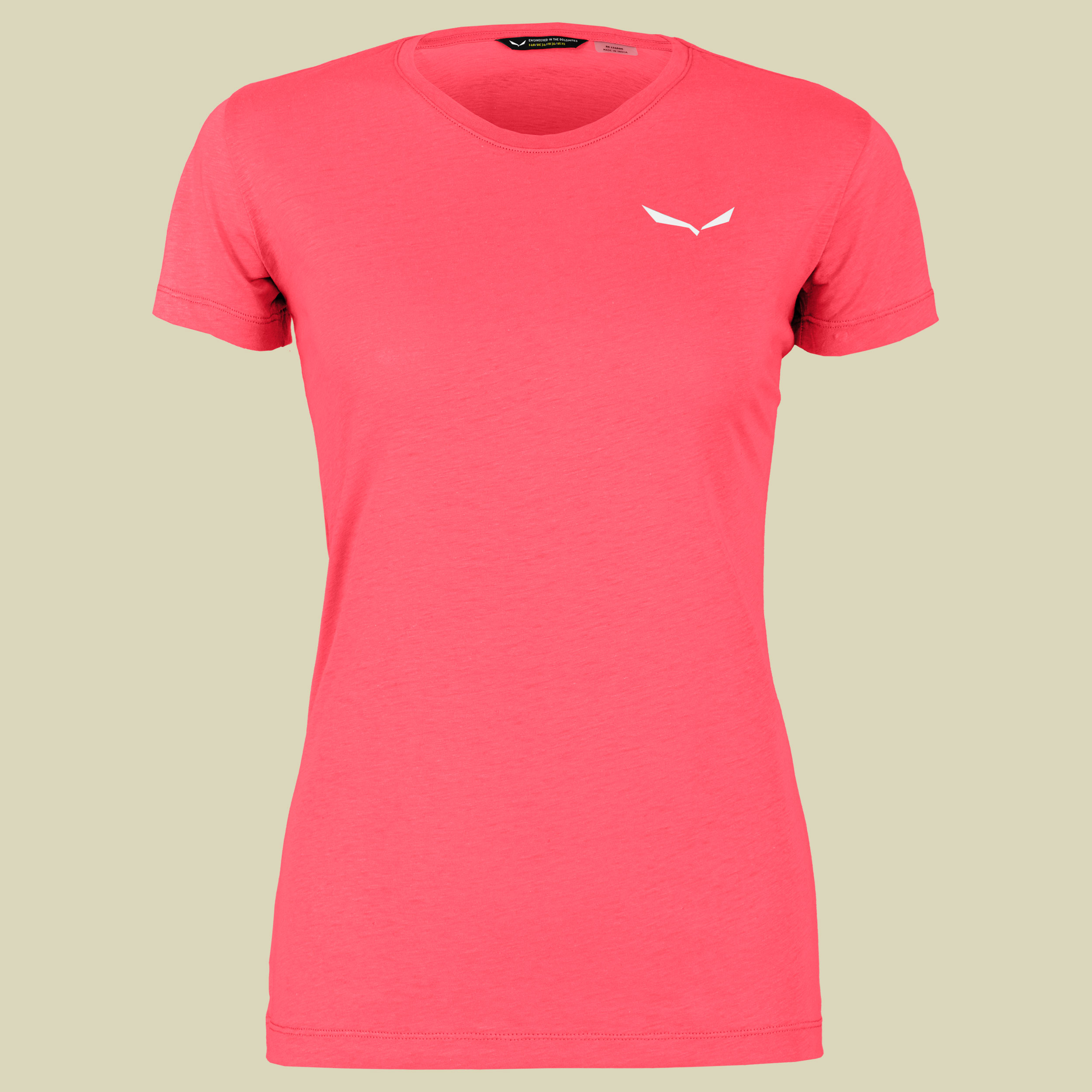 Alpine Hemp Logo W S/S Tee Women Größe 38 Farbe calypso coral