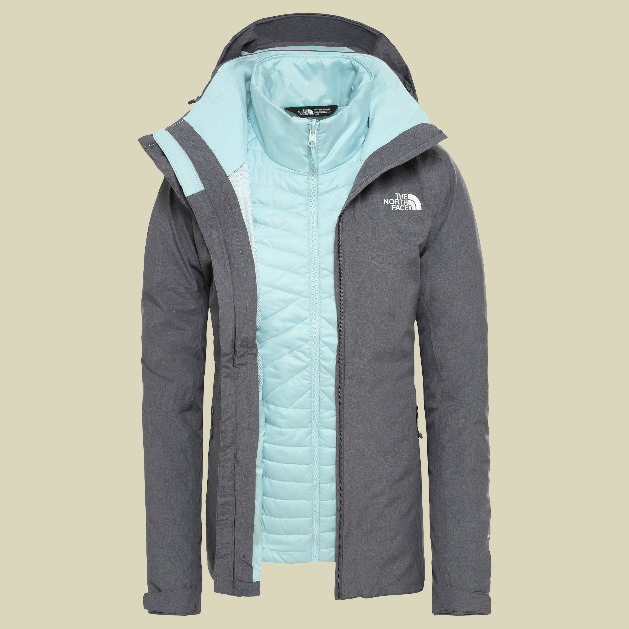 Inlux Triclimate Jacket Women Größe XL Farbe vanadis grey heather/windmill blue