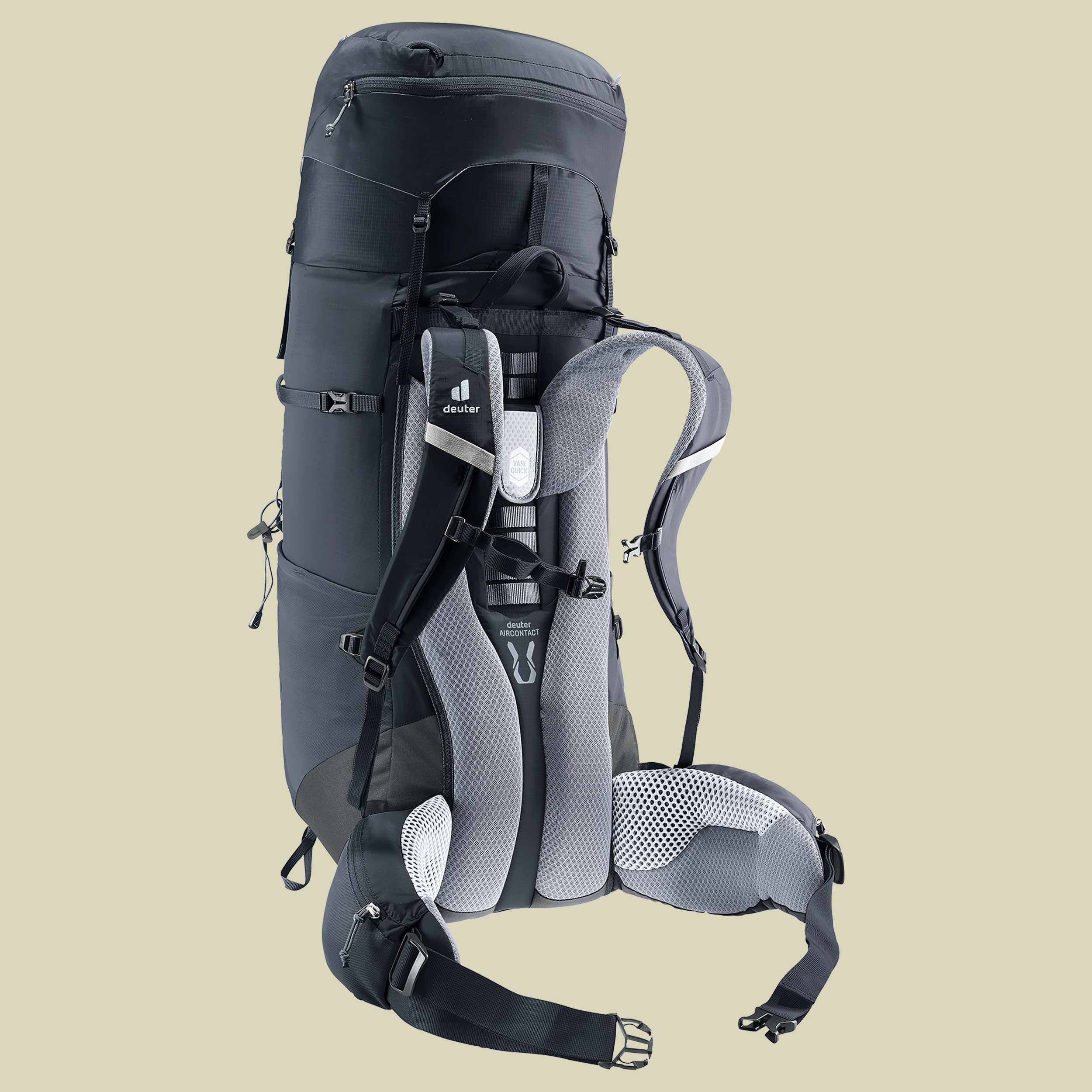 Aircontact Lite 50 + 10 schwarz 50 L + 10 l - black-graphite