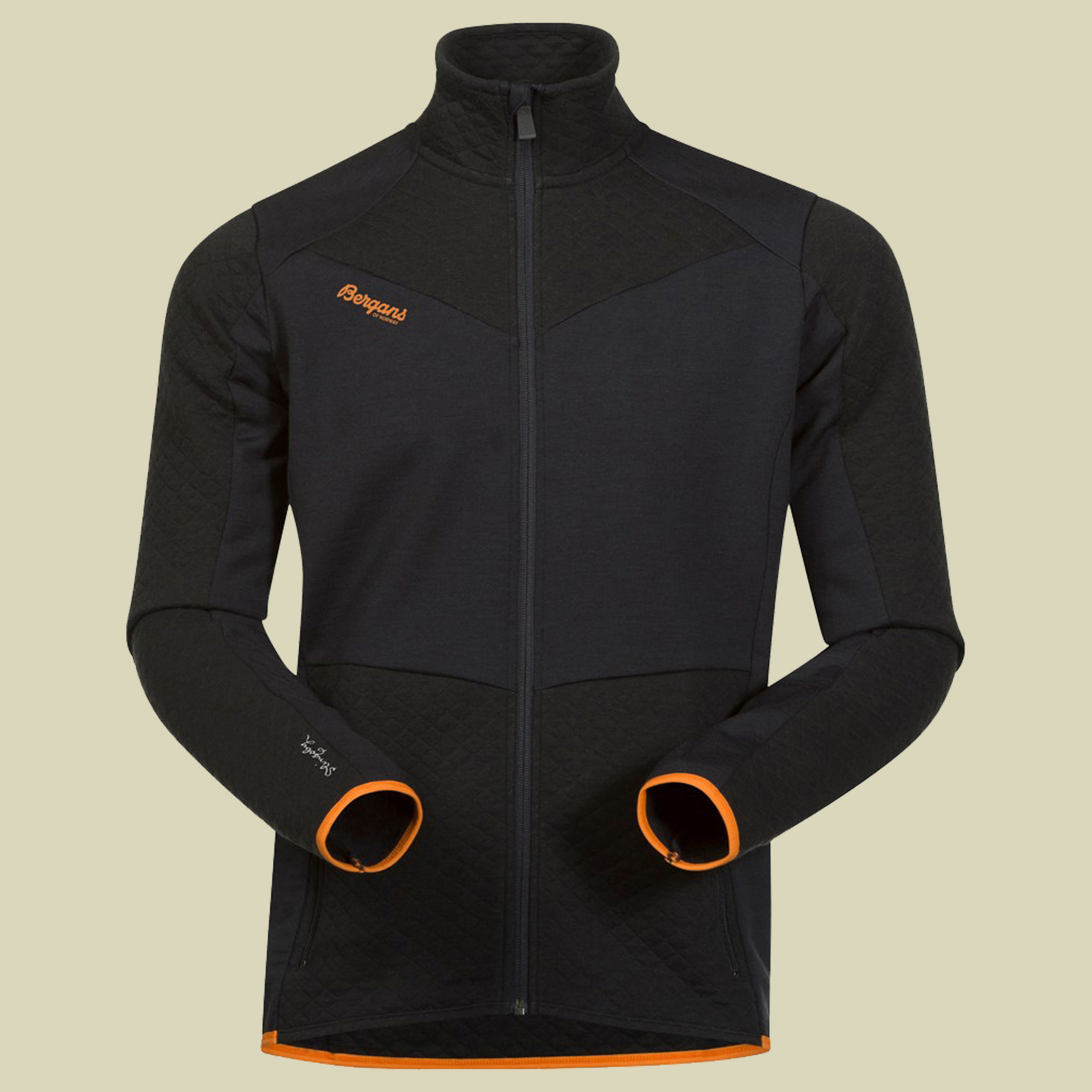Middagstind Jacket Men Größe S Farbe solid charcoal/pumpkin