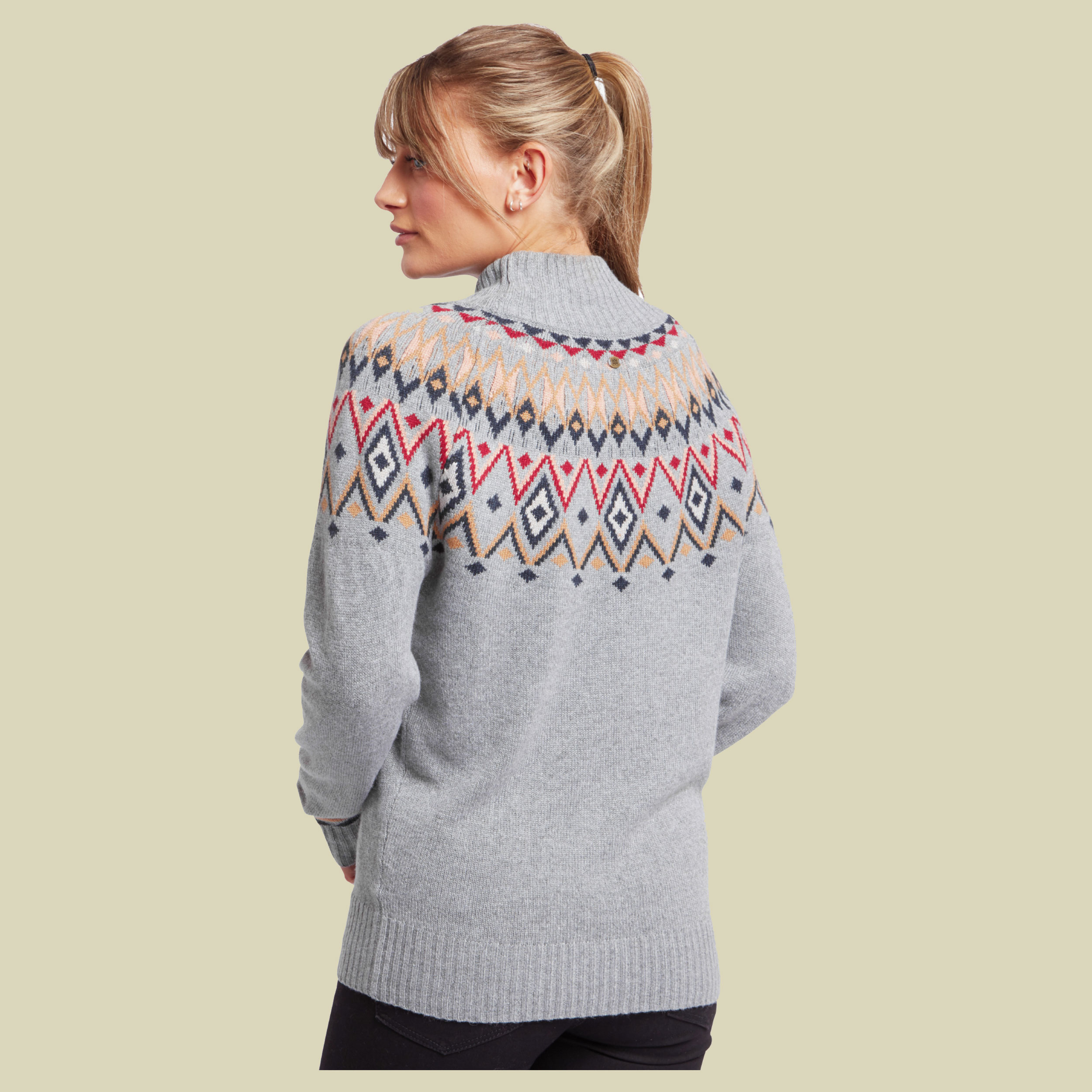 Indu Eco Mock Neck Women Größe XL Farbe monsoon grey