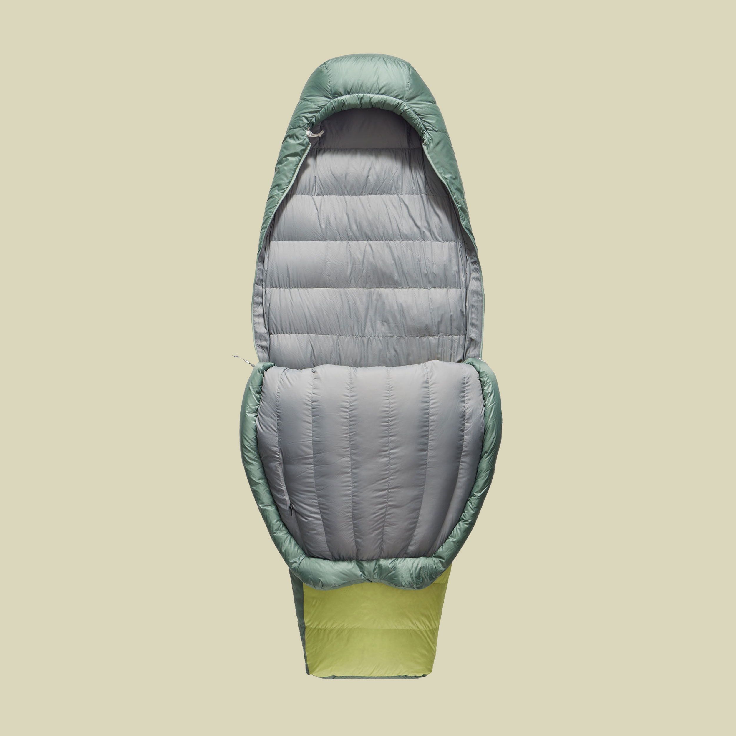 Ascent Womens Down Sleeping Bag -1C 185 cm grün - Farbe celery