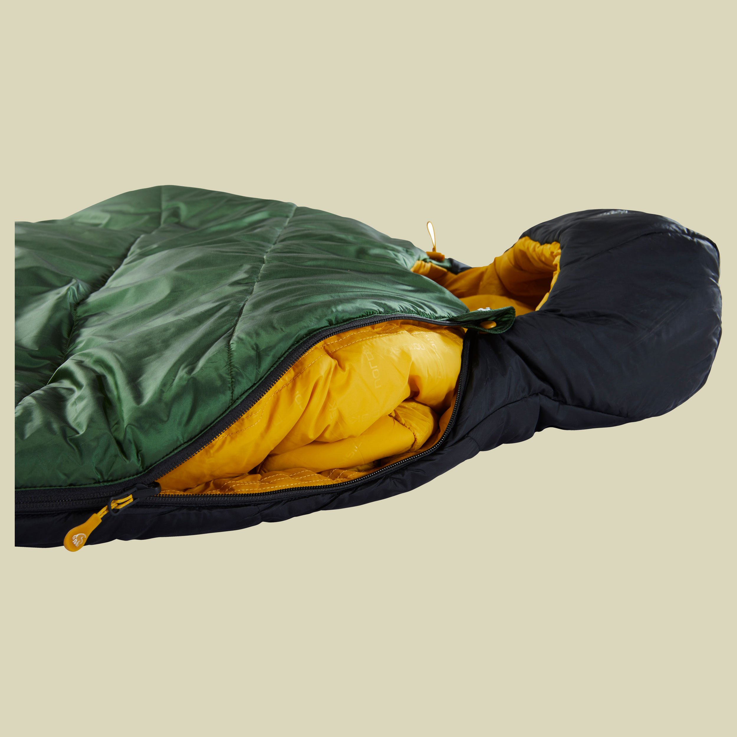 Gormsson -2 Curve bis Körpergröße 190 cm (L) Farbe artichoke green/mustard yellow/black, Reißverschluss links