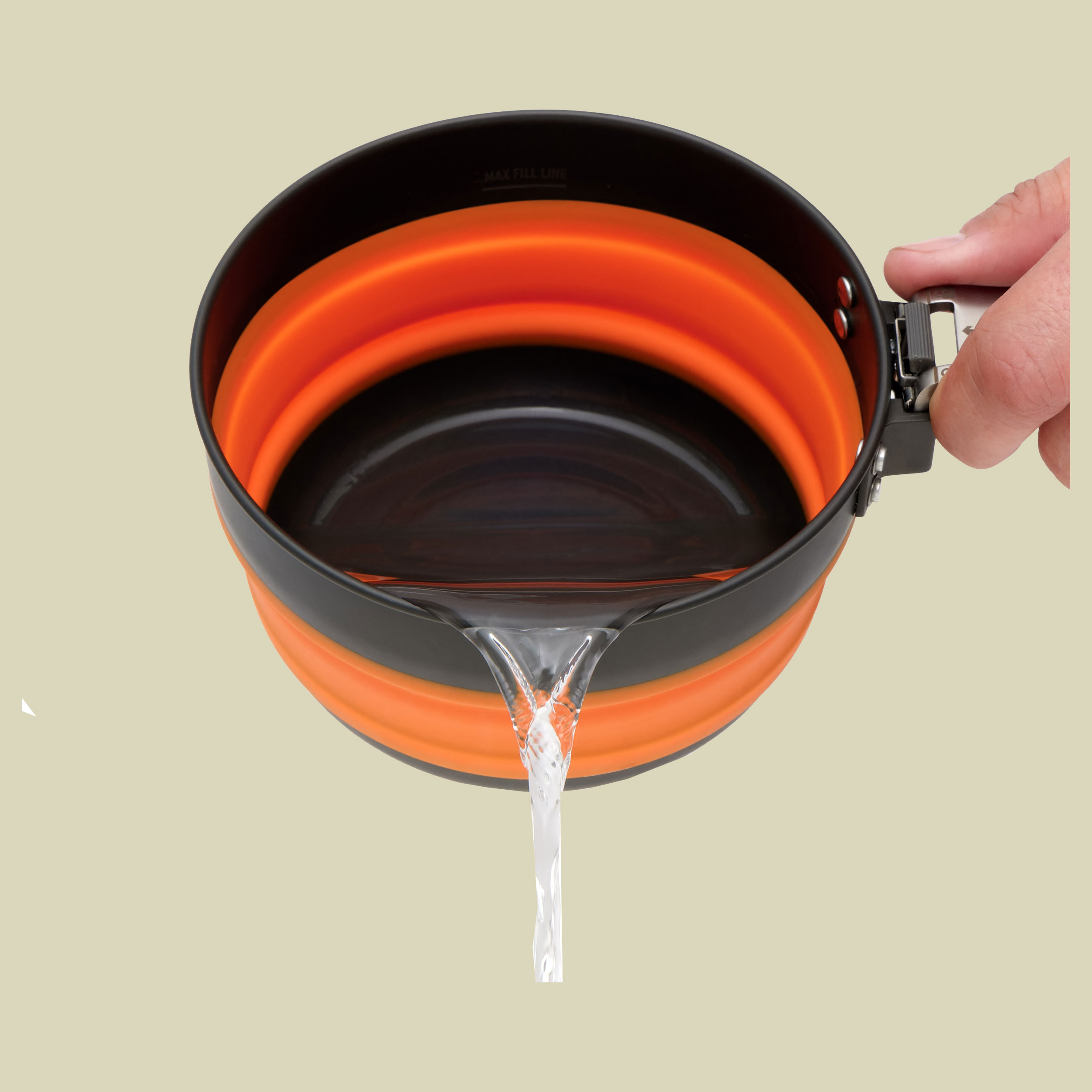 Frontier UL Collapsible Pot - puffin´s bill orange