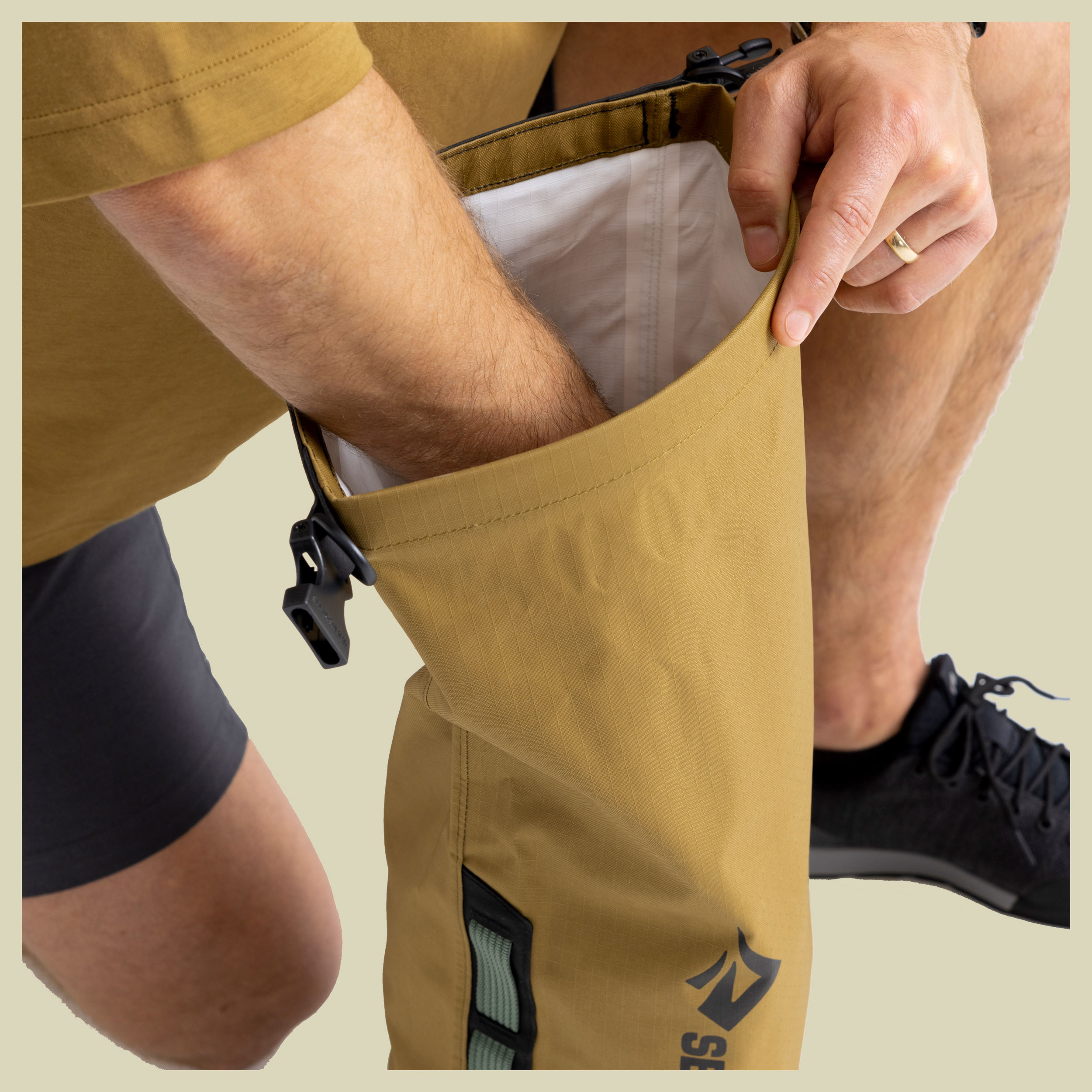 Big River Dry Bag Volumen 65 - Farbe dull gold