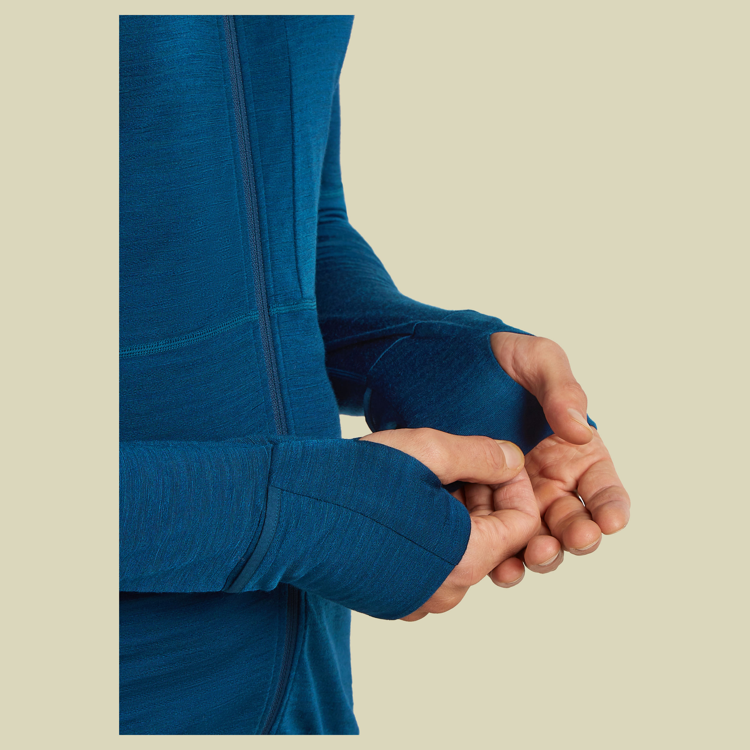 Merino 200 Realfleece Descender LS Zip Hoodie Men XL blau - atlantis/arctic