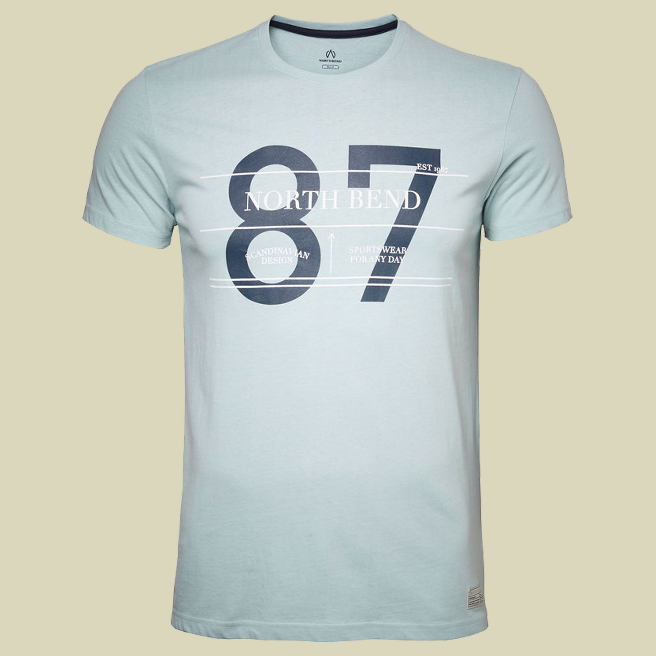College Tee T-Shirt Herren Größe M Farbe hellblau 5001