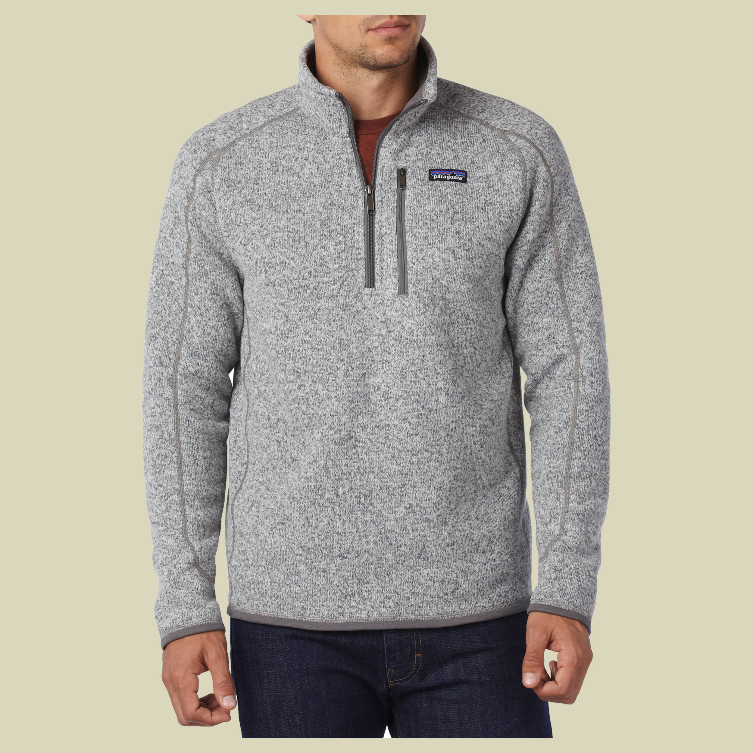 Better Sweater Fleece 1/4 Zip Men Größe S Farbe stonewash