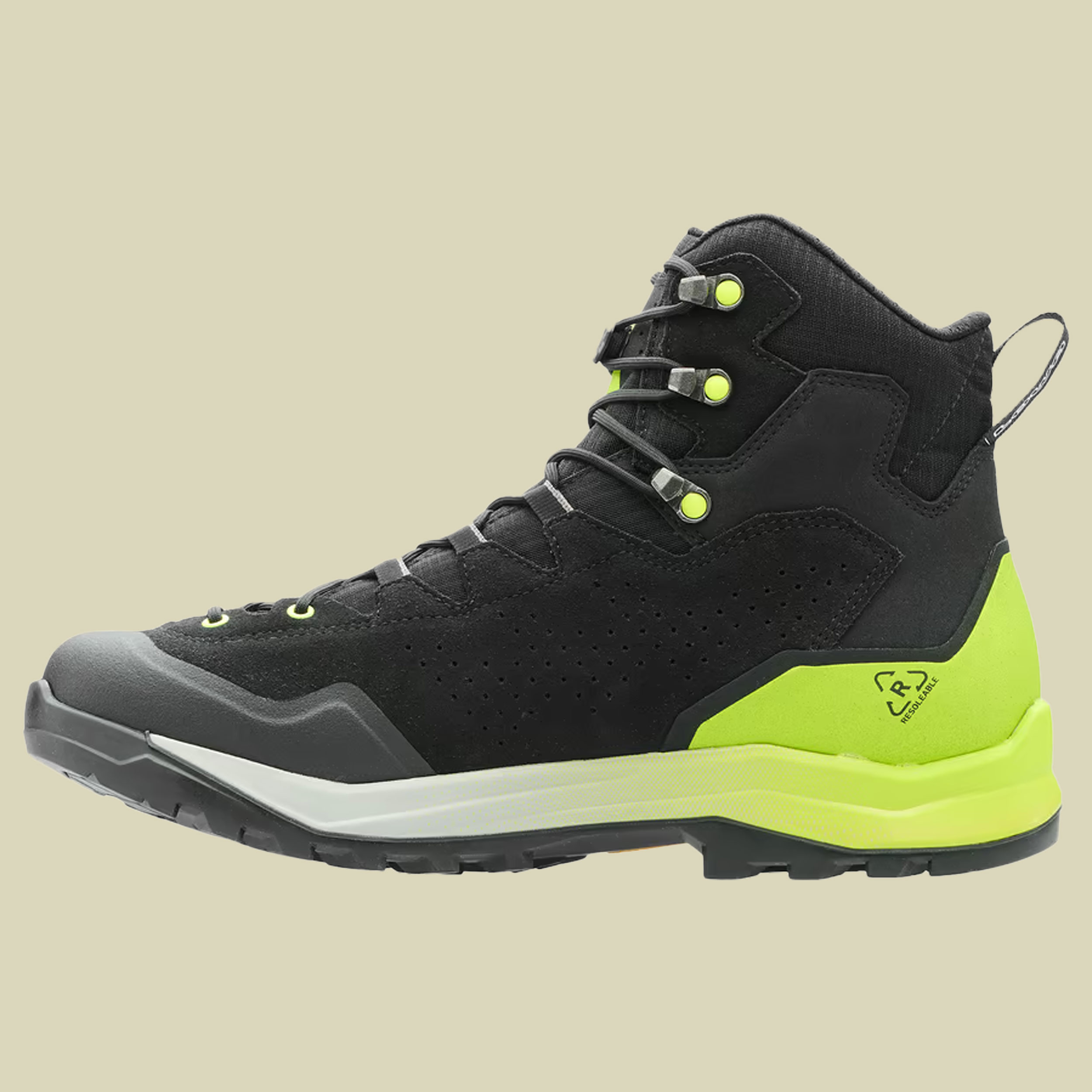 Explorer GTX Mid Men UK 9 schwarz - schwarz/limone