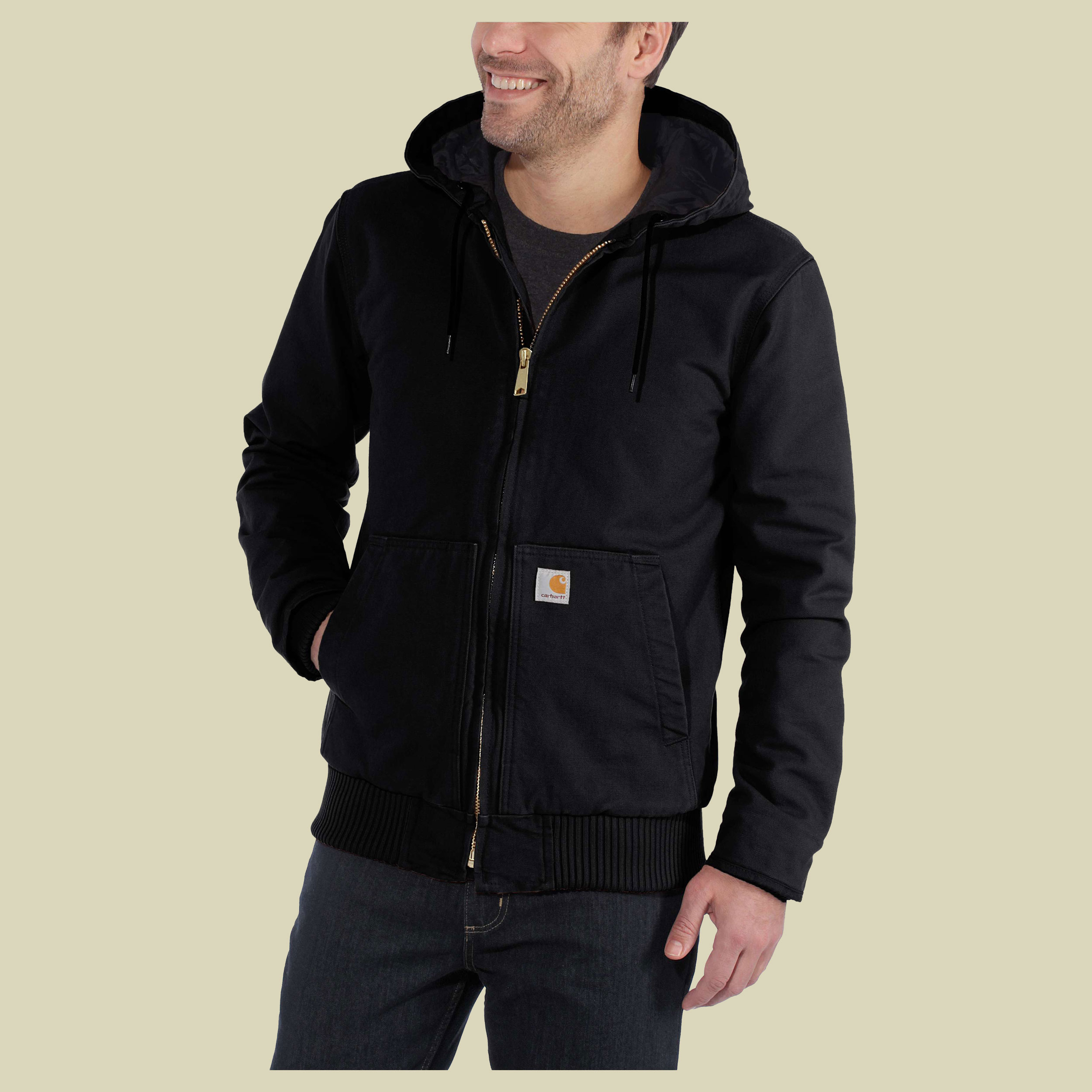 Washed Duck Insulated Active Jacket Men S schwarz - black