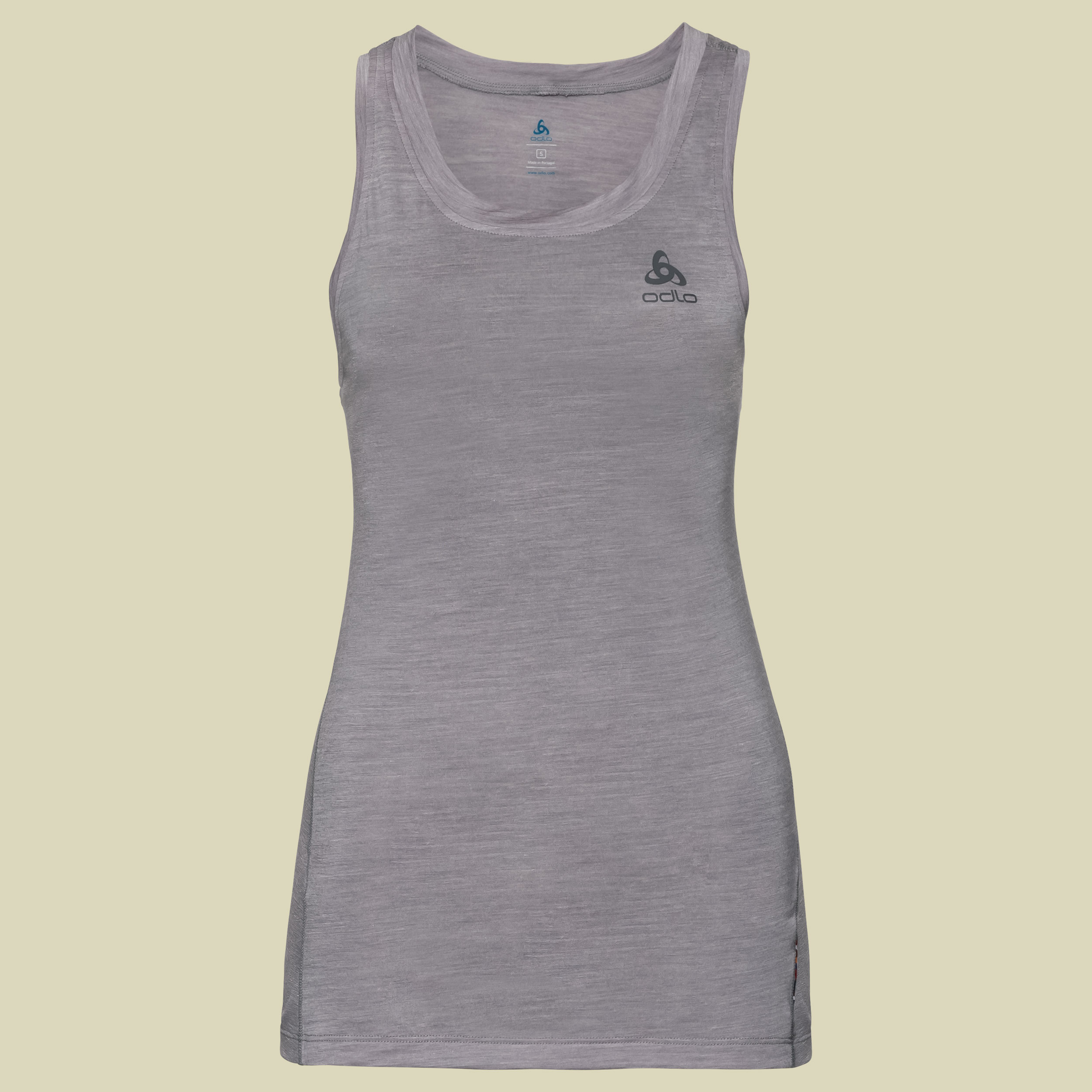 SUW Top Crew neck Singlet Natural+Light Women Größe S Farbe grey melange