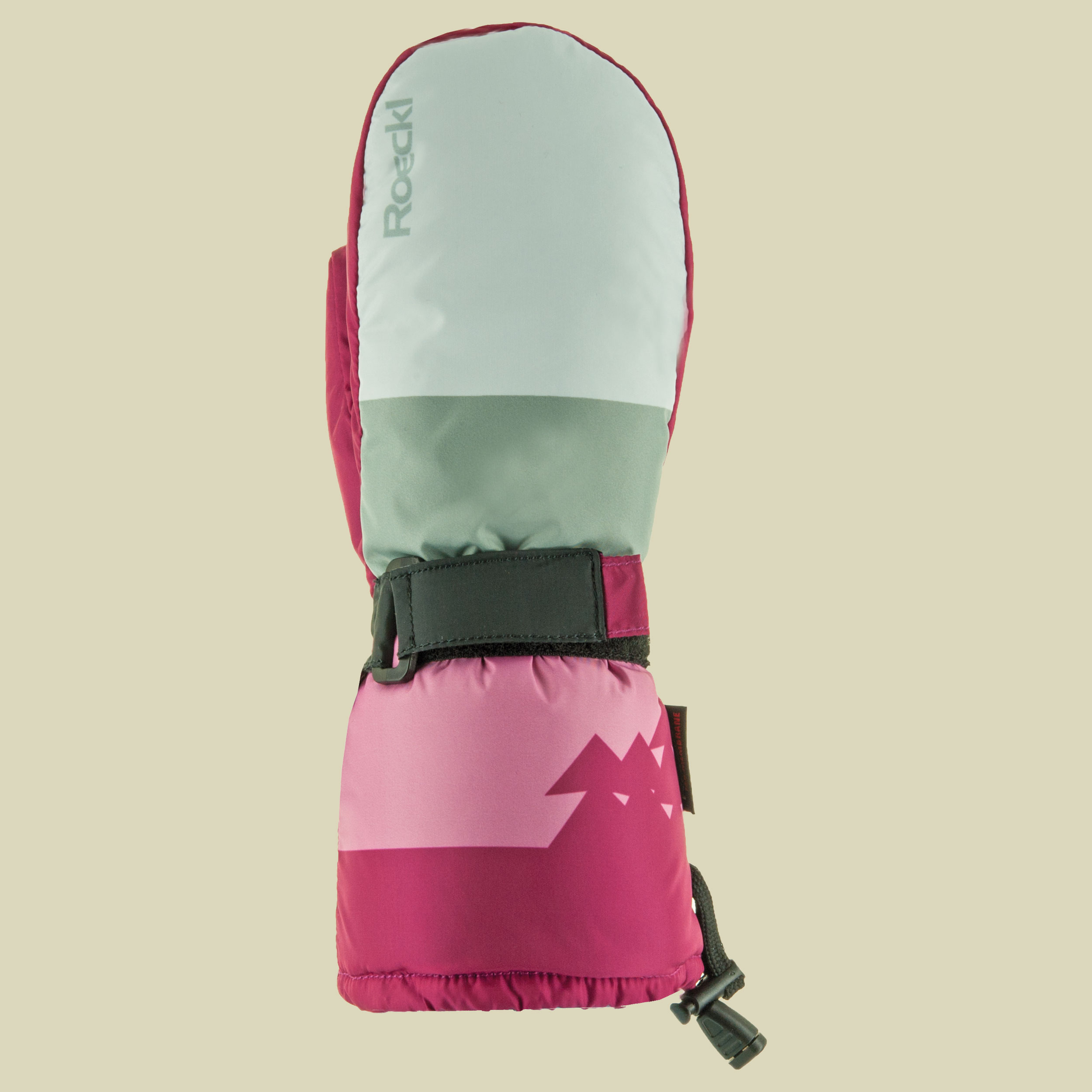 Arlberg Mitten Junior Größe 5 Farbe weiß/beere