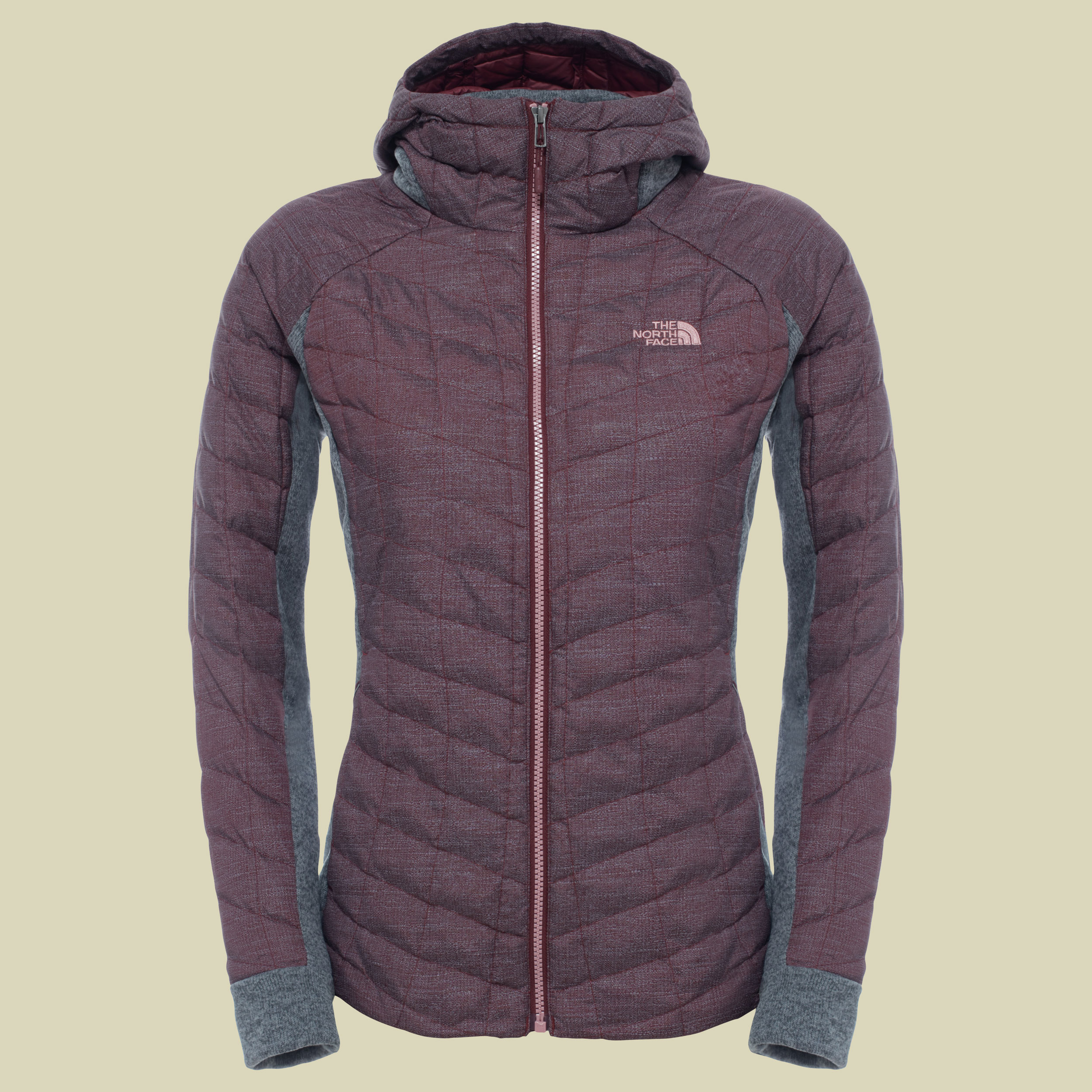 Thermoball Hybrid Gordon Lyons Hoodie Women Größe S Farbe deep garnet red-tnf medium grey heather