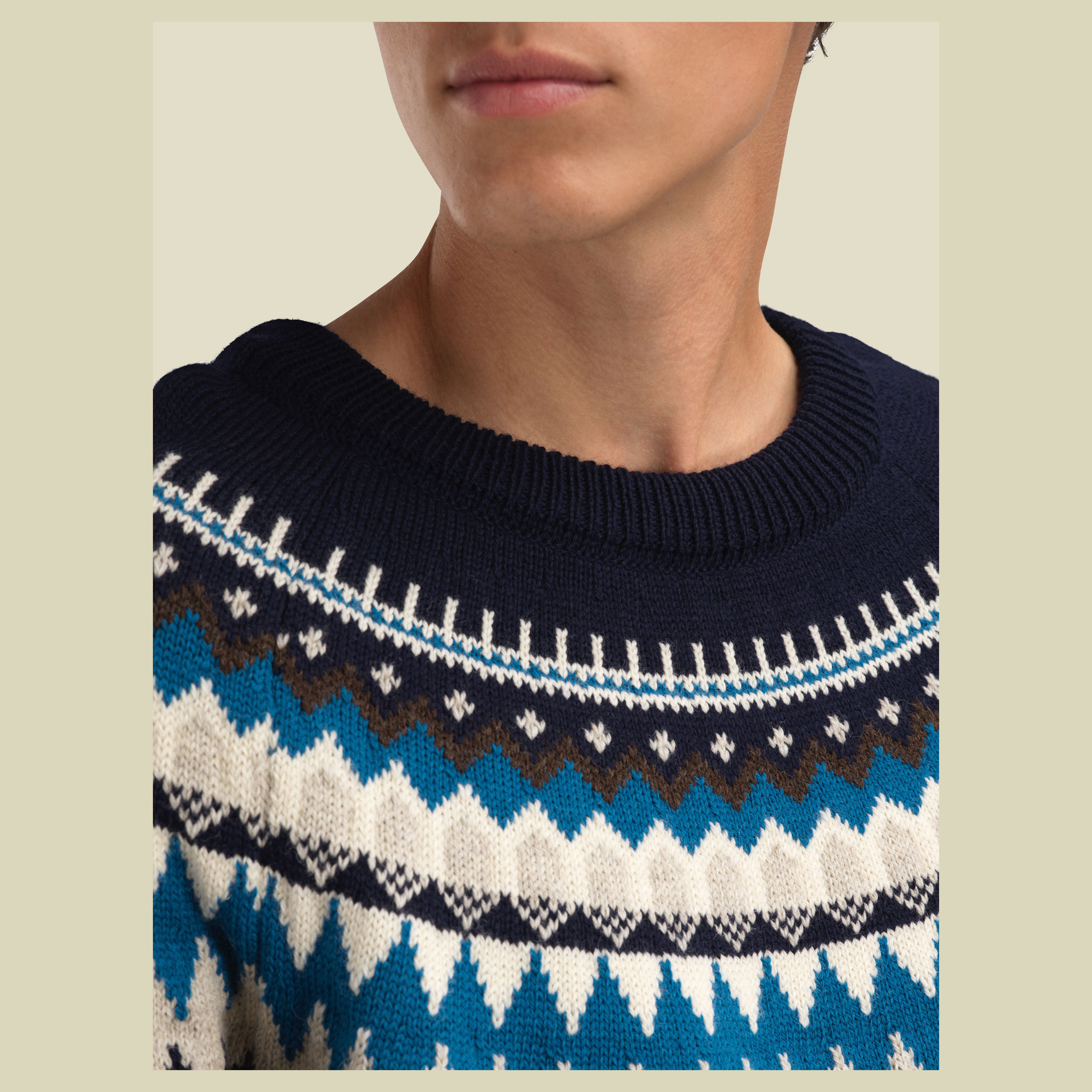 Losna Masc Sweater Men XL braun - coffee navy