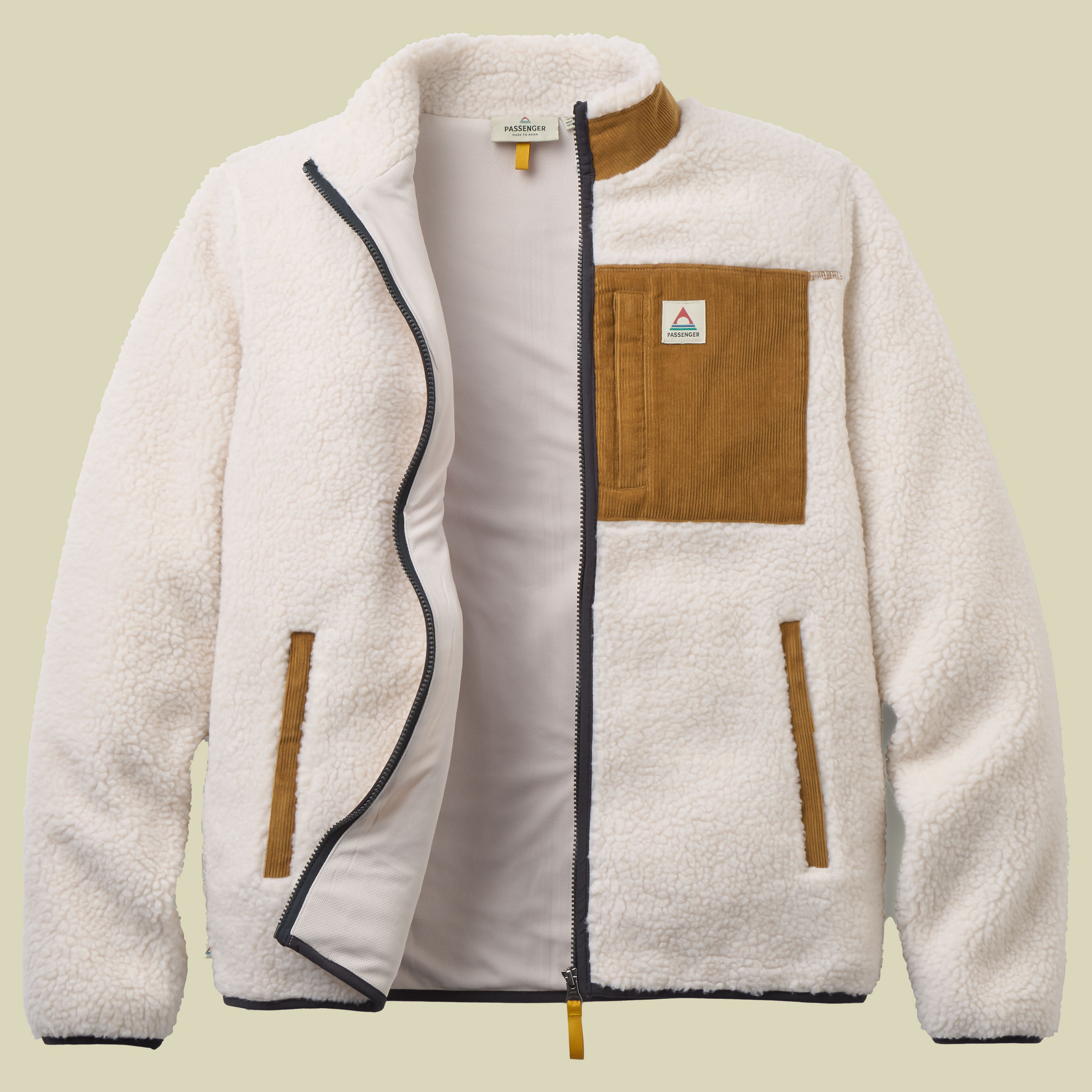Trekker 2.0 Deep-Pile Sherpa Fleece Men M warm ivory