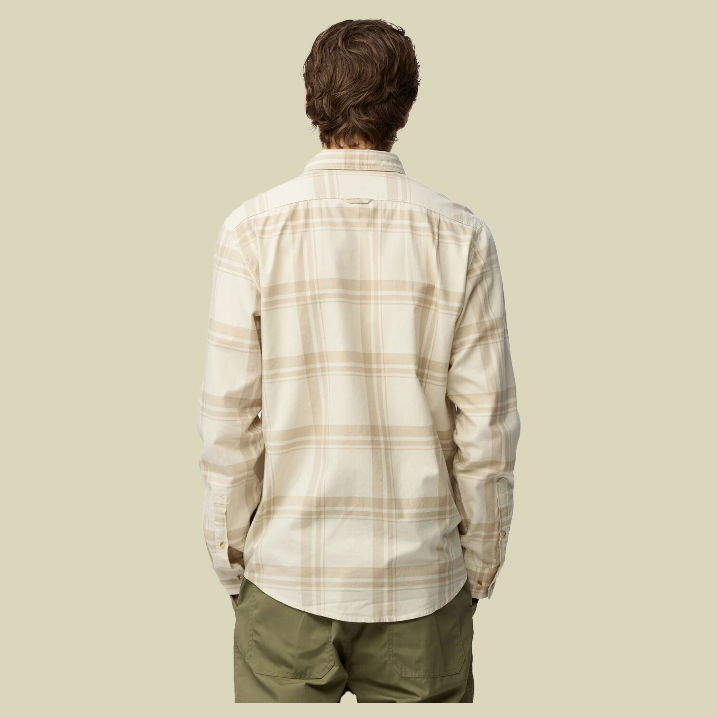 Övik Light Flannel Shirt Men XXL beige - Farbe chalk white-fossil