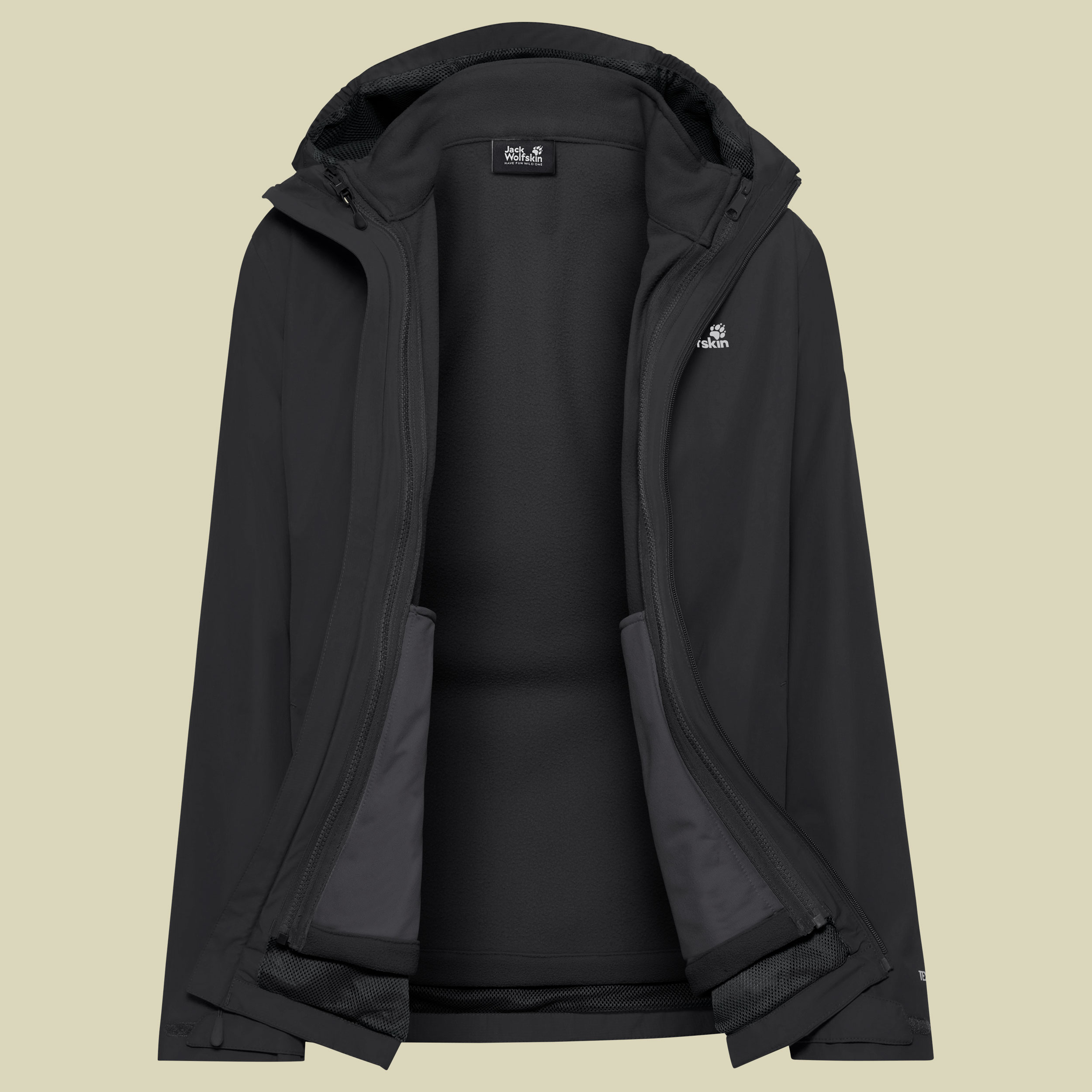 Outrovert 3in1 Jacket Women XXL schwarz - black