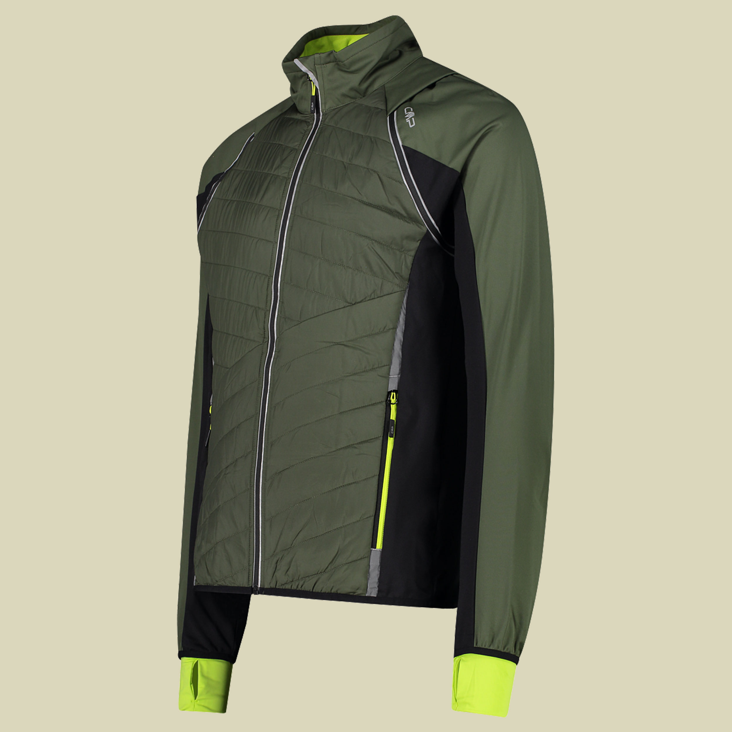 Man Jacket detachable Sleeves 30A2647 Größe 52 Farbe 15EP oil green-nero