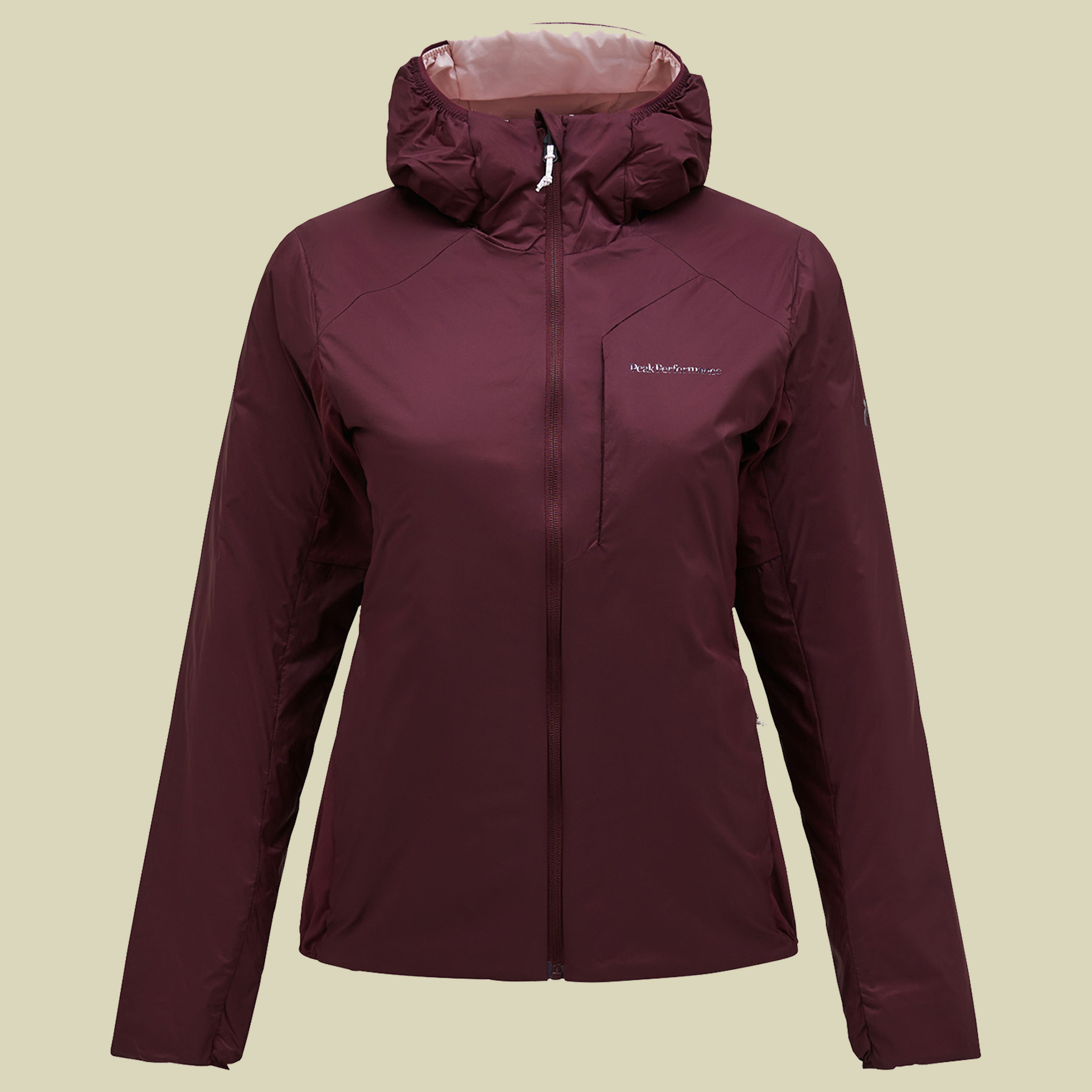 Freelight Reversible Insulated Hood Jacket Women L rot - porto/frosted blossom