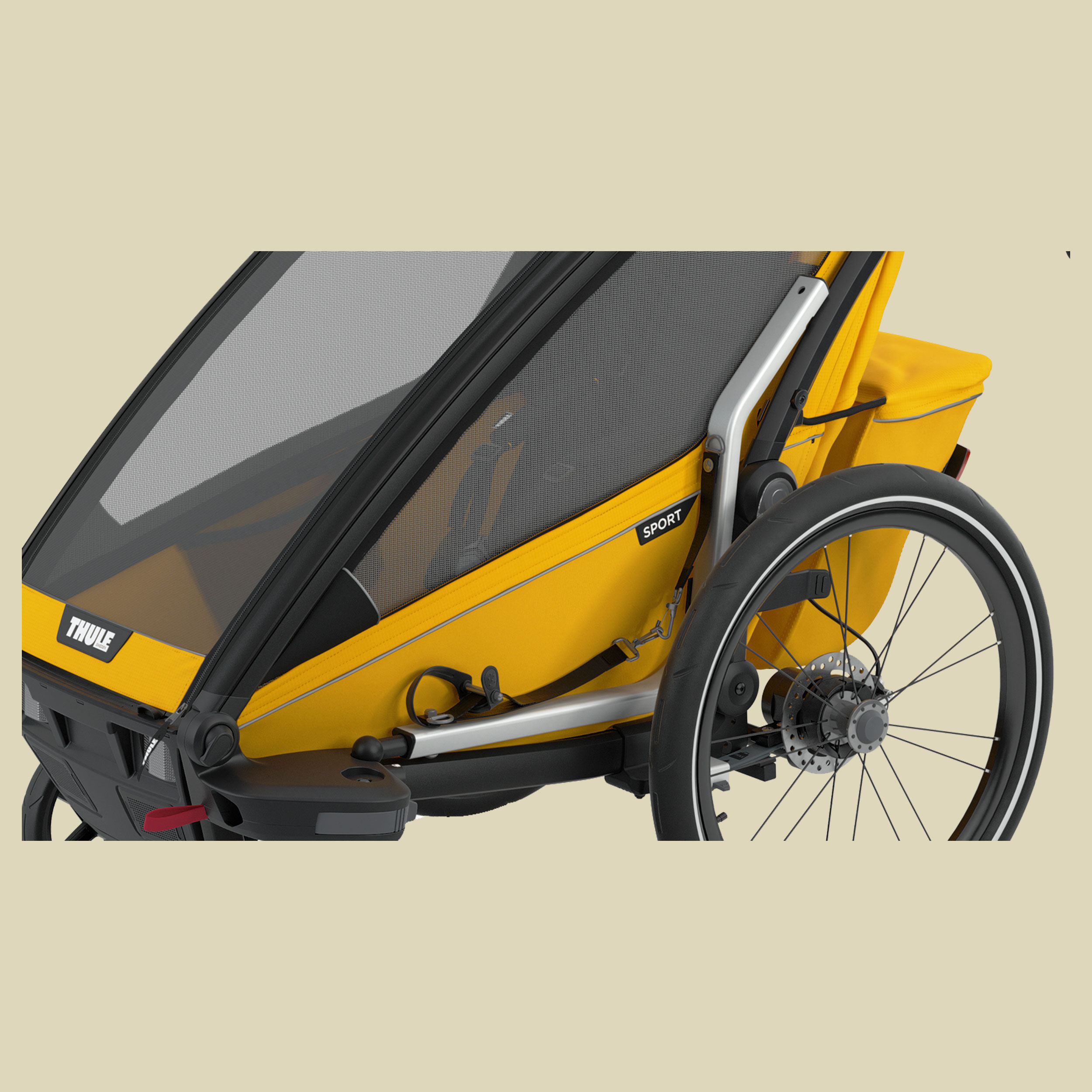 Chariot Sport 1 Farbe black/spectra yellow