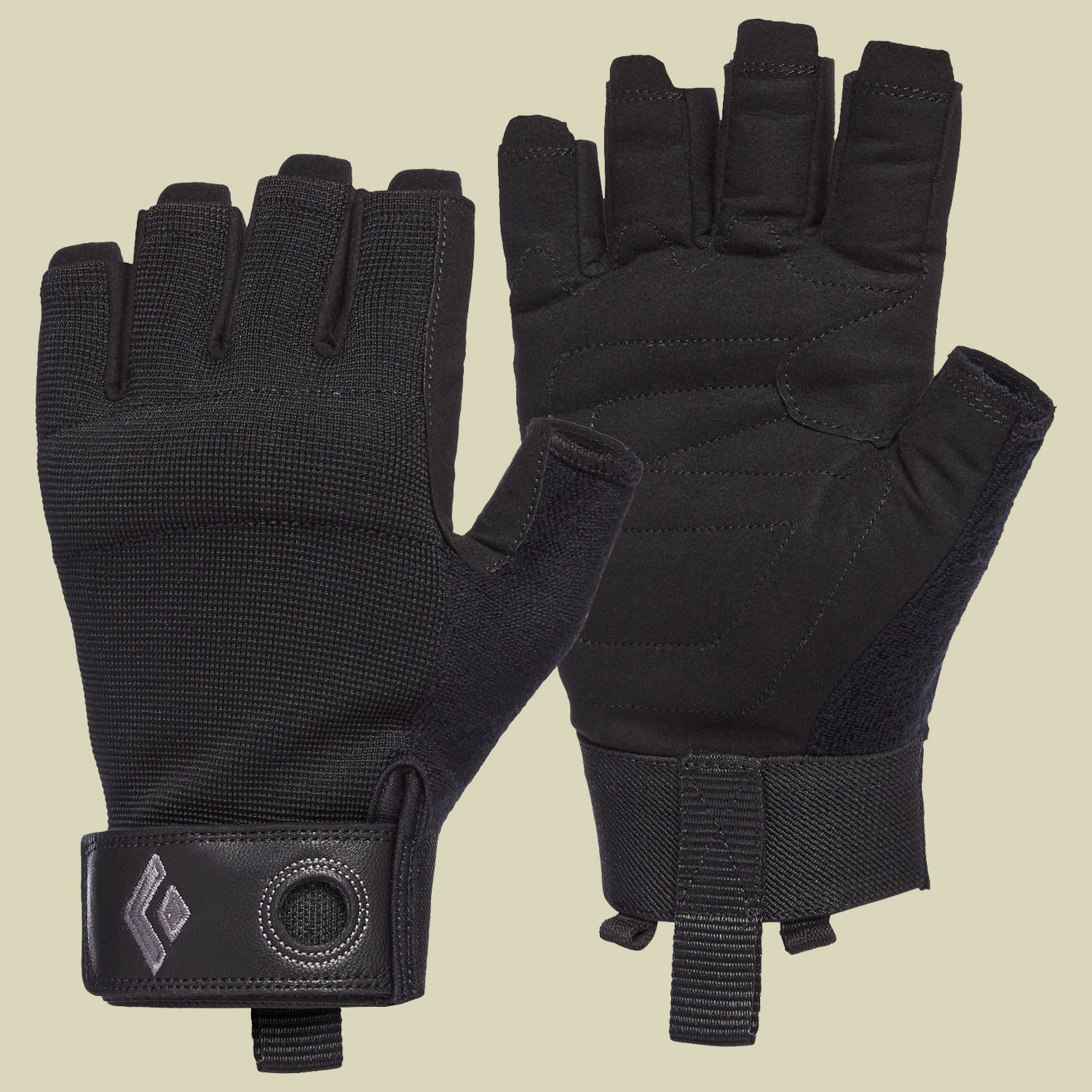 Crag Half-Finger Gloves Men Größe XS Farbe black