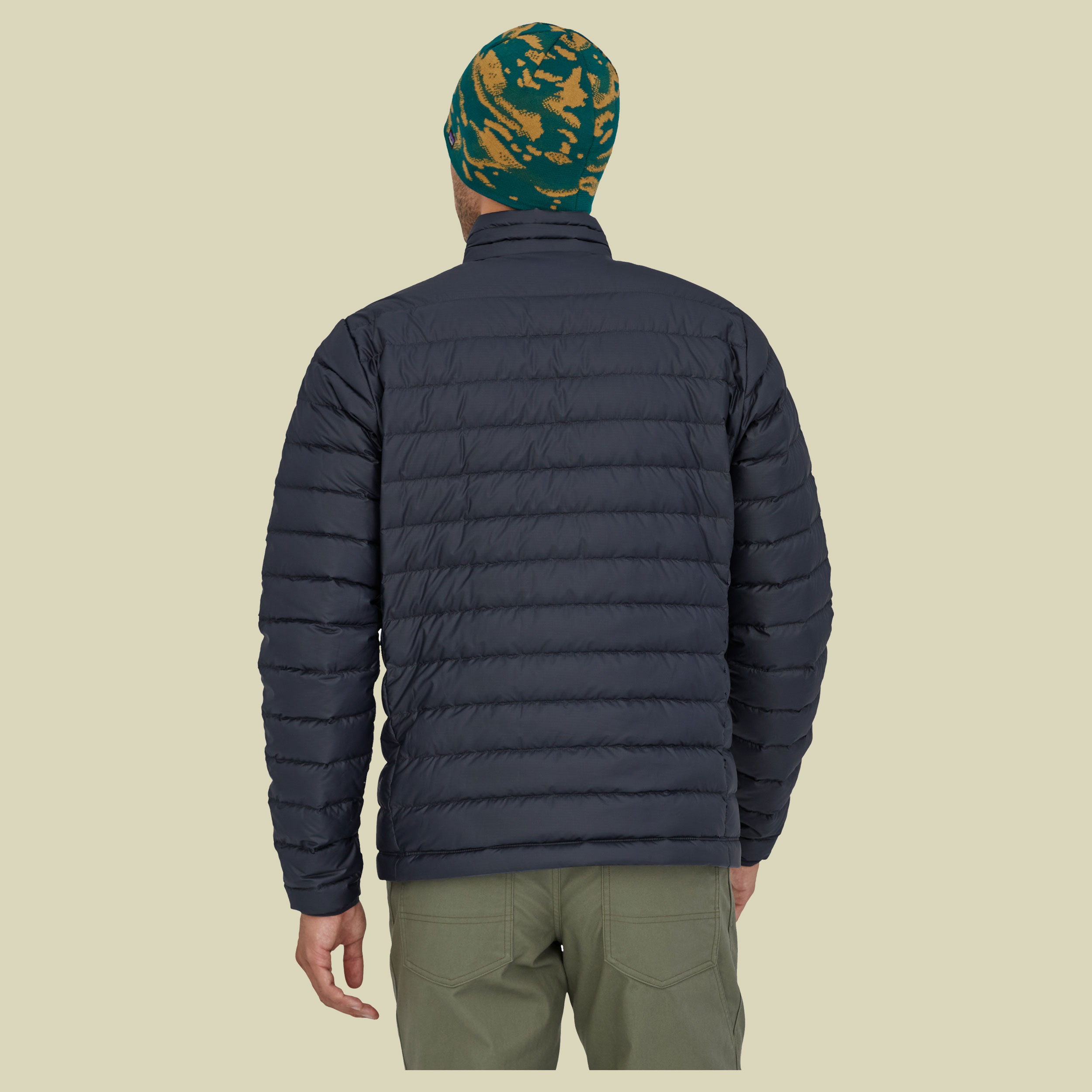 Down Sweater Men Größe M  Farbe smolder blue w/textile green