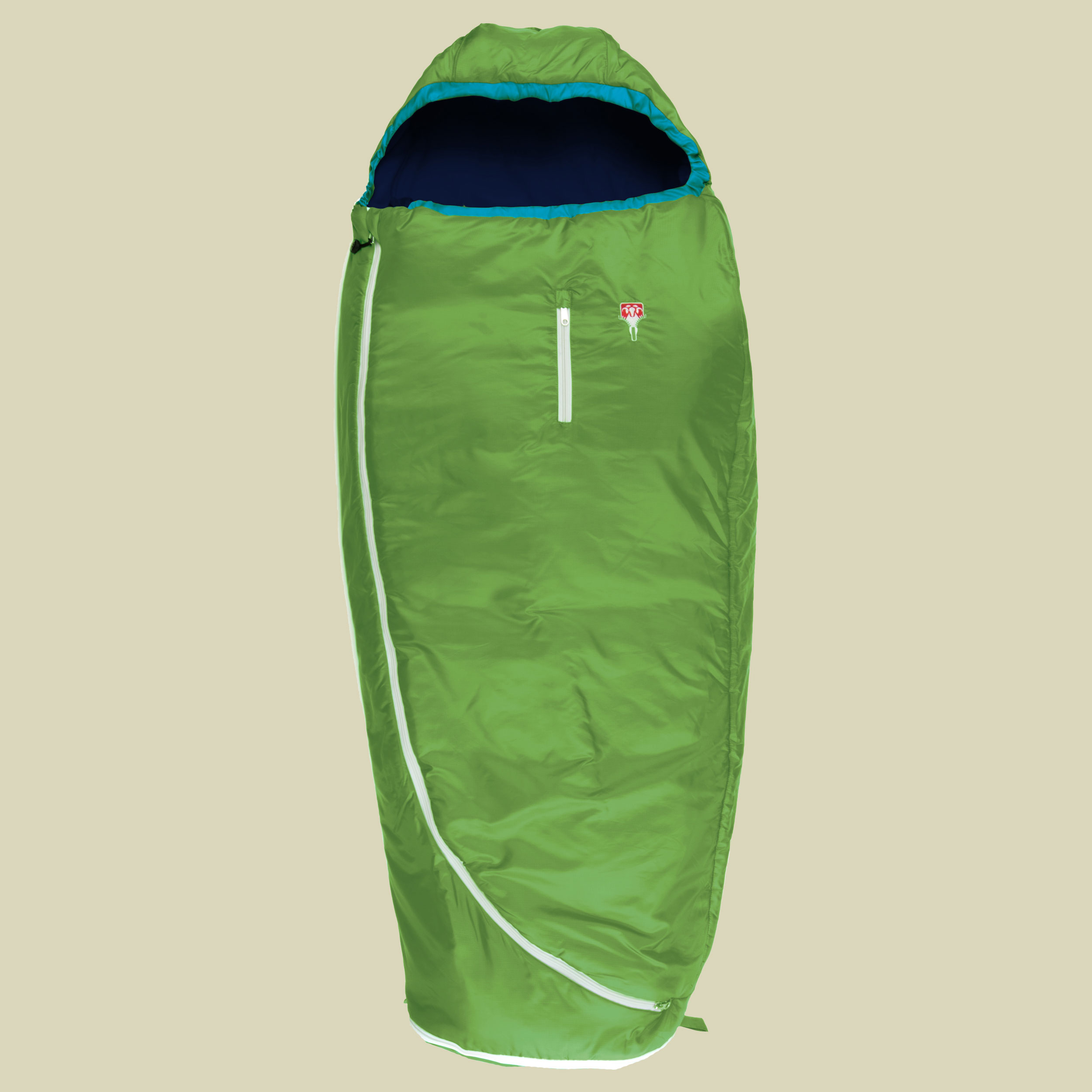 Biopod Wolle Kids World Traveller bis Körpergröße Schlafsack 100-155 cm cm Farbe holly green