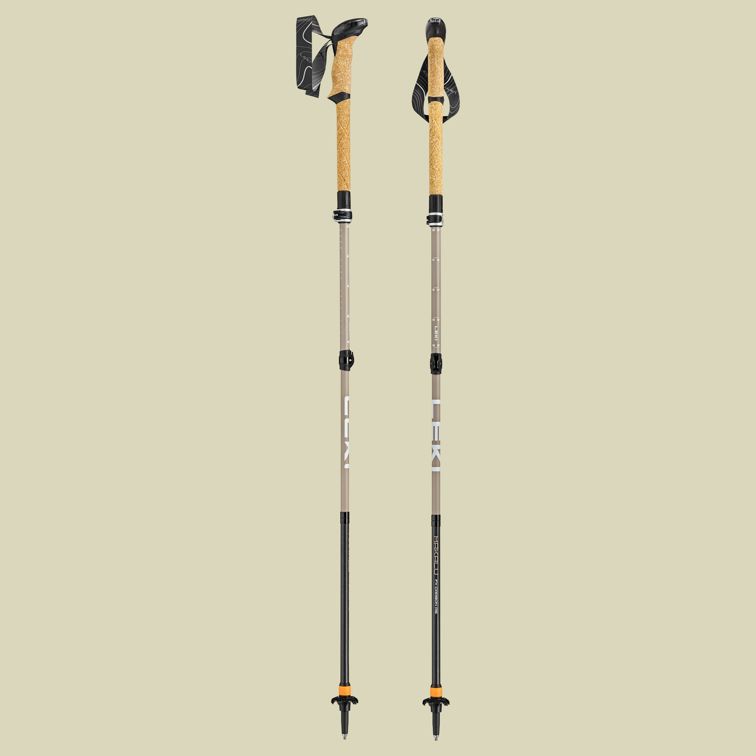 Makalu FX Carbon AS Compact Länge 100 - 120 cm Farbe pale clay light-white-black