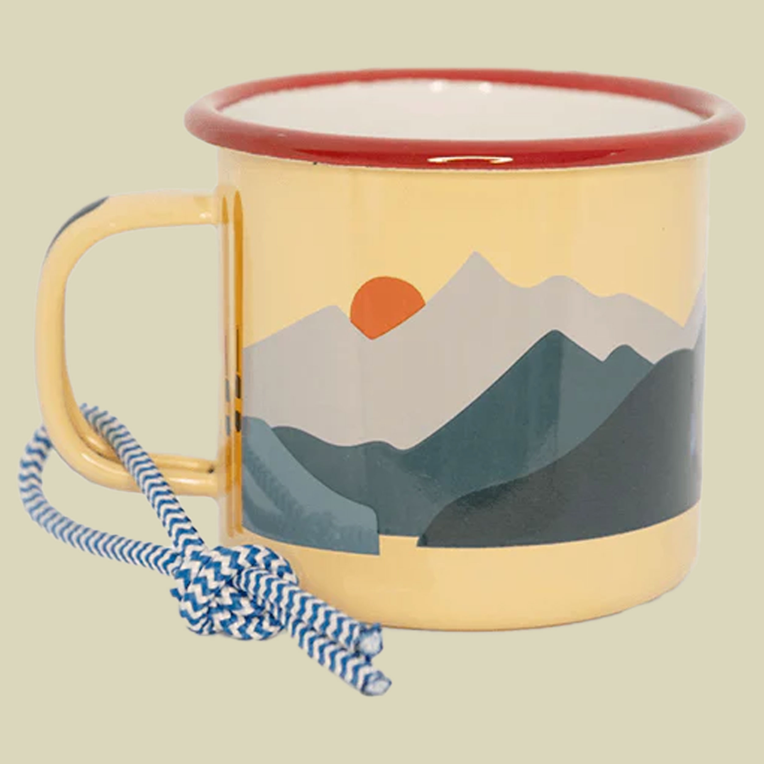 Emaille Becher berge 350 ml