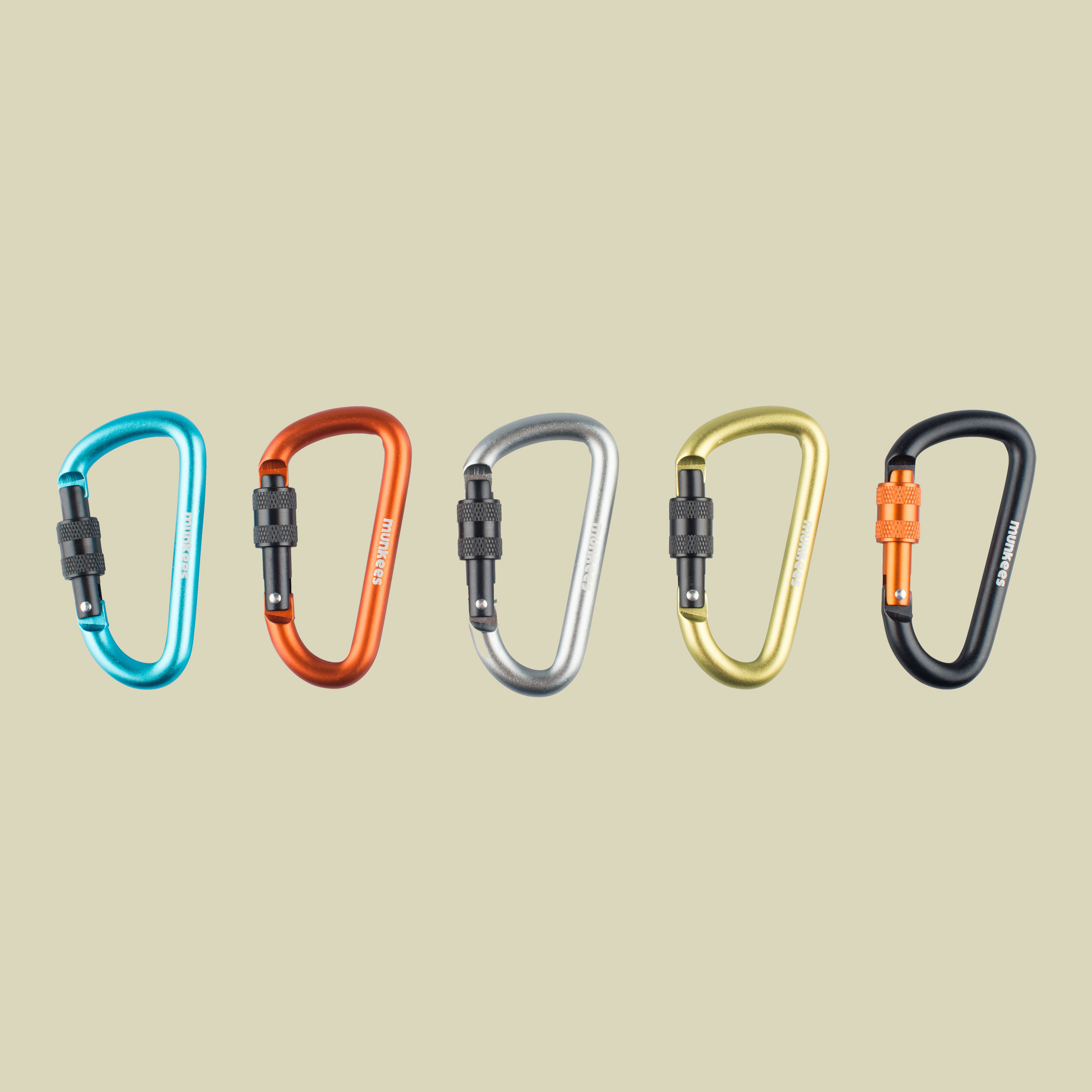 Karabiner D-Form Schraubverschluss 1 STK