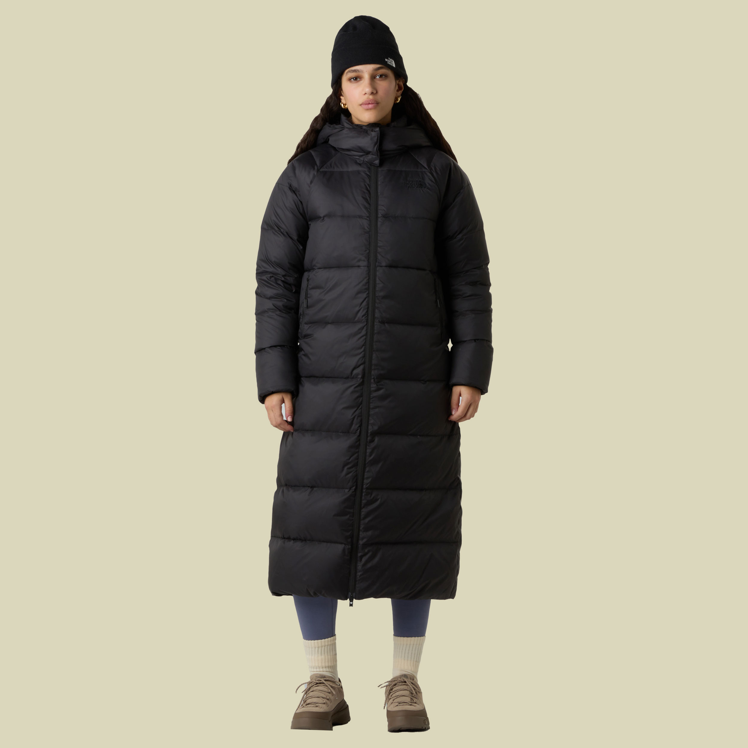 Hydrenalite City Long Down Hooded Parka Women XS schwarz - TNF black