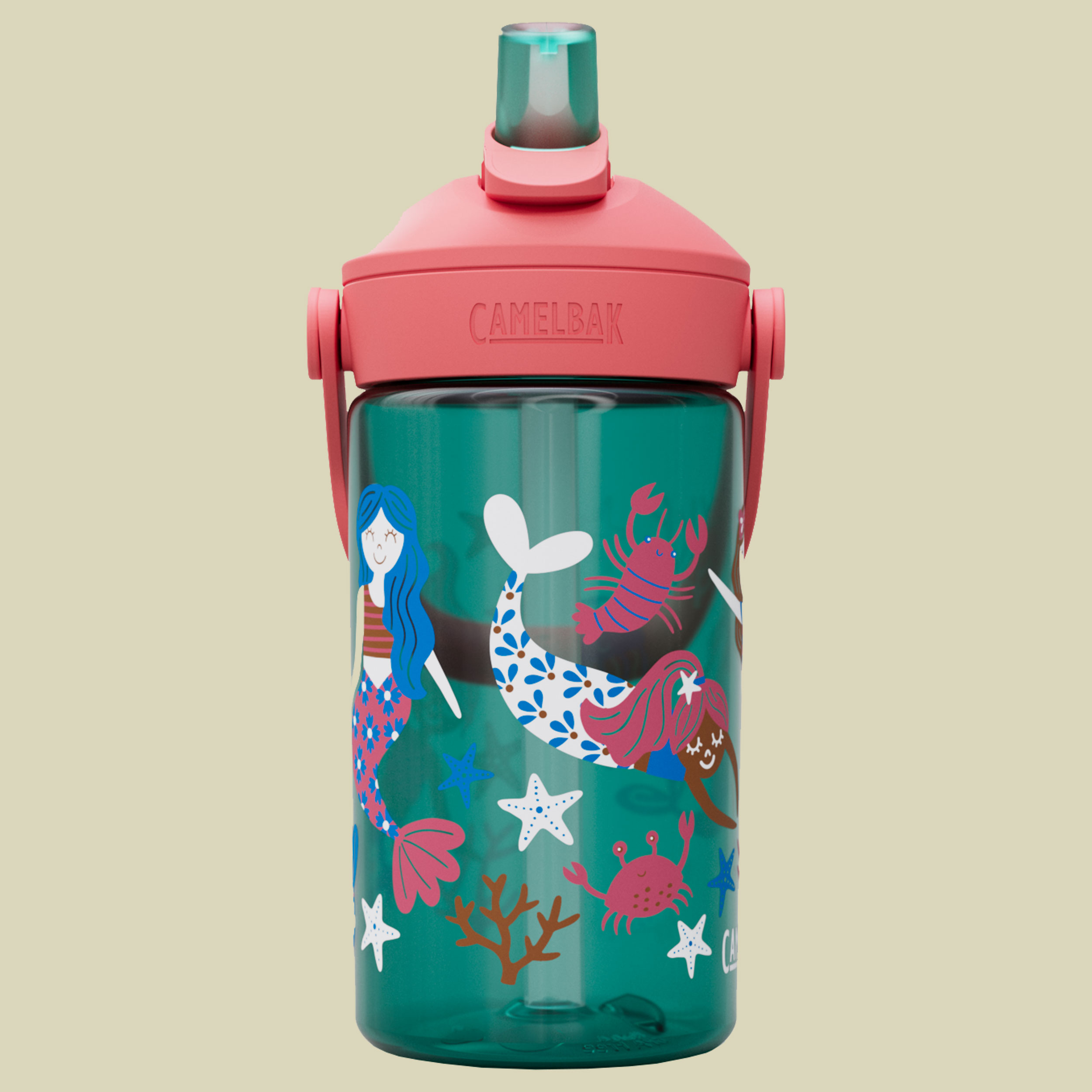 Thrive Flip Straw Kids 0,4 L mehrfarbig pink - mermaid friends