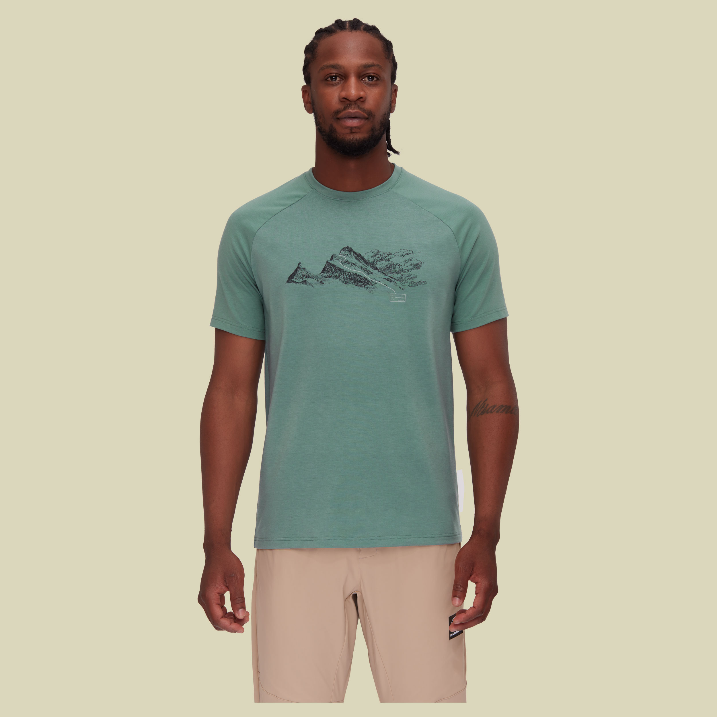 Mountain T-Shirt Men Finsteraarhorn L grün - dark jade