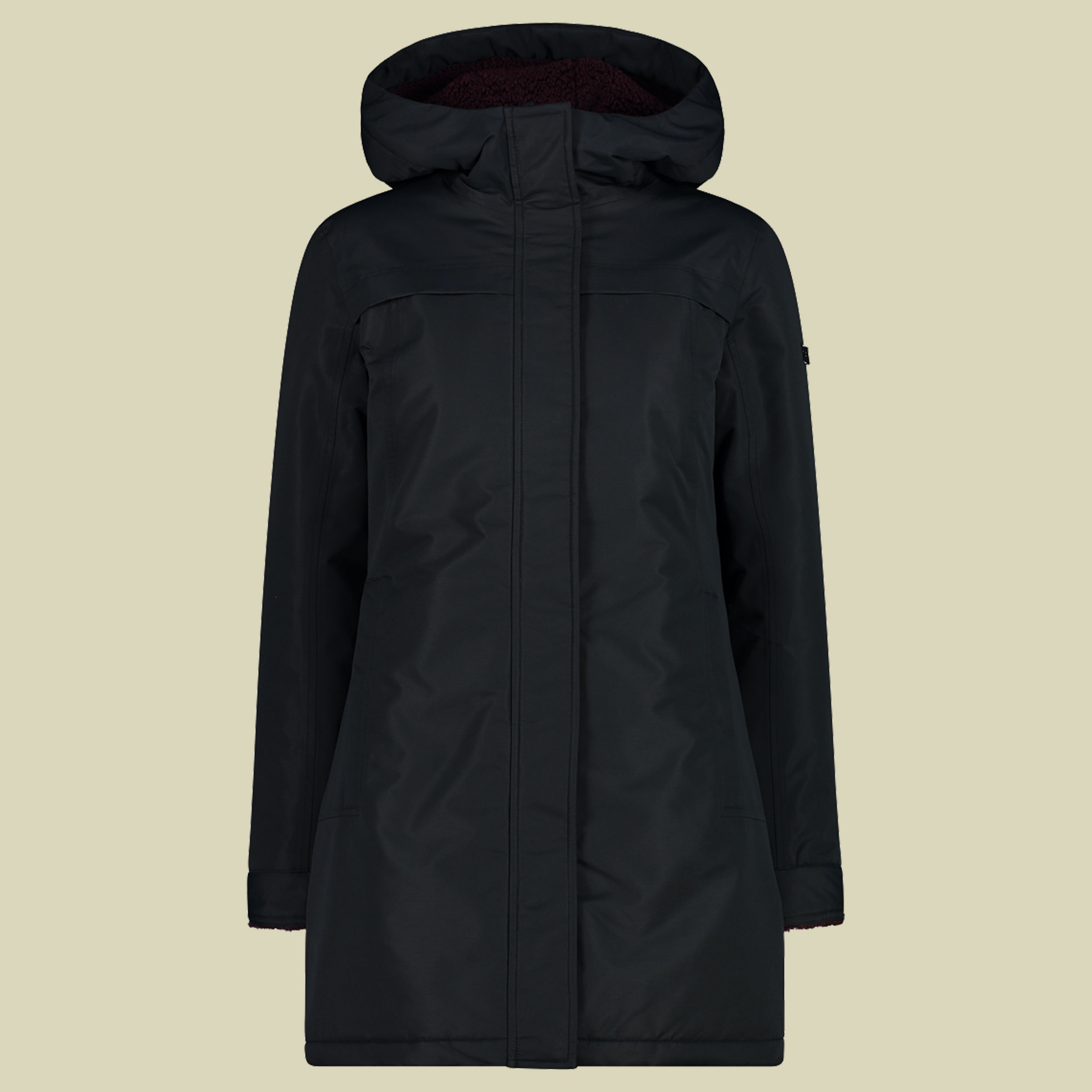 Woman Parka Fix Hood 33K2196 Größe 38 Farbe antracite