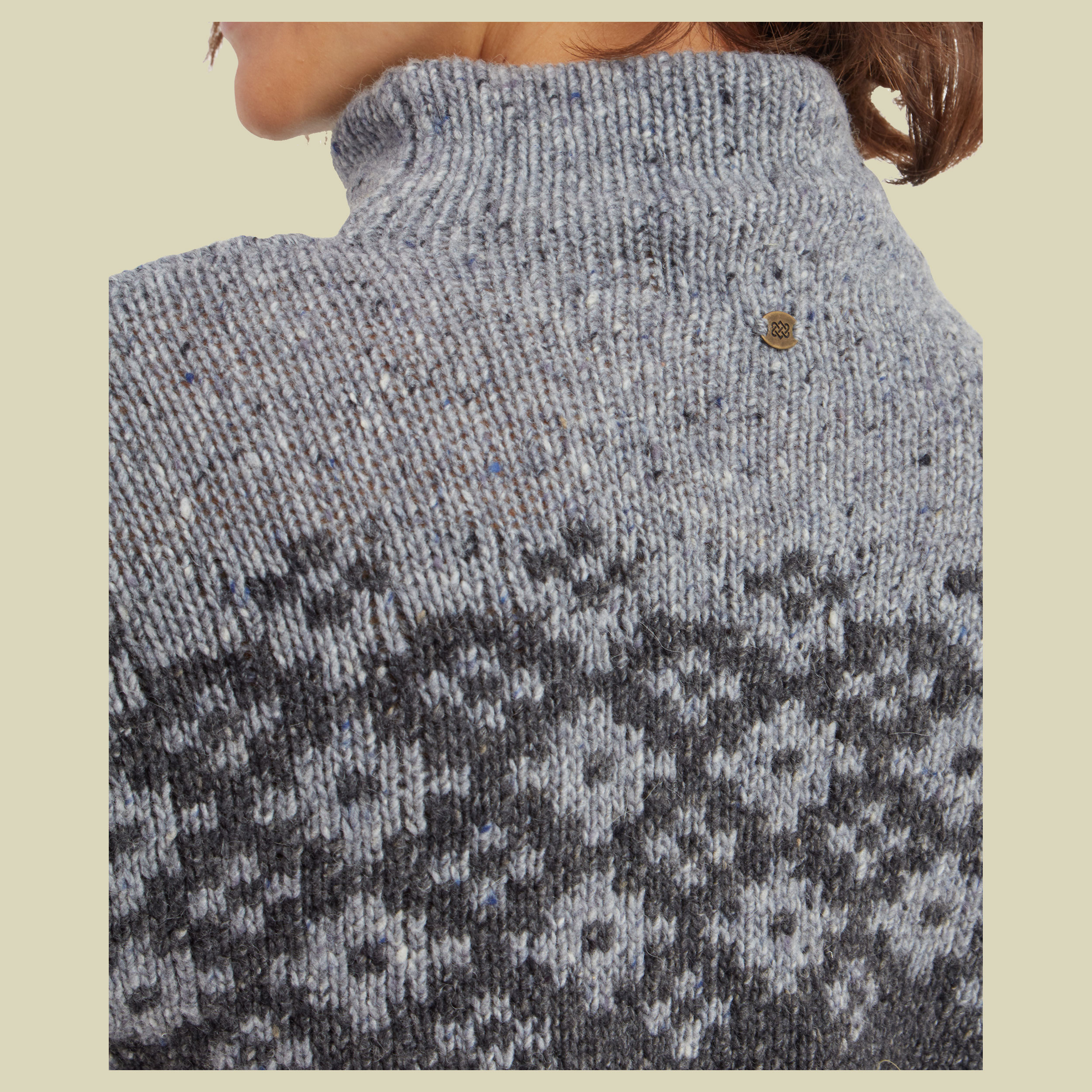 Mandari Mock Neck Sweater Women XS grau - Farbe charcoal
