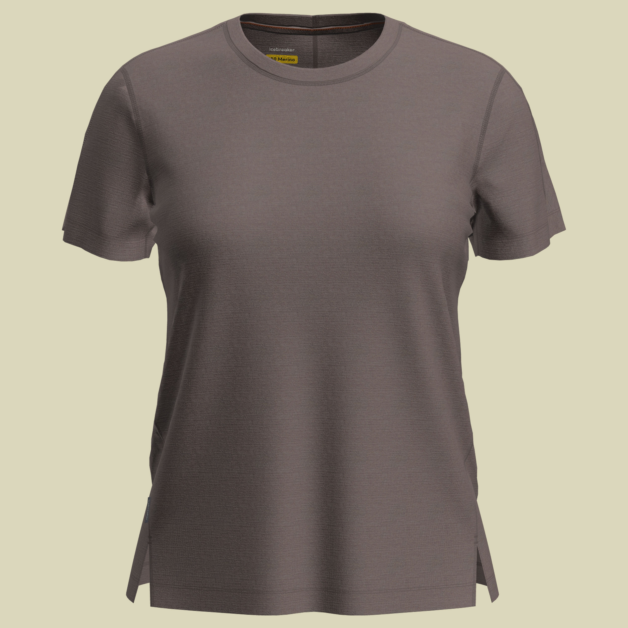 150 MerinoFine Ace SS Tee Women L braun - porcini