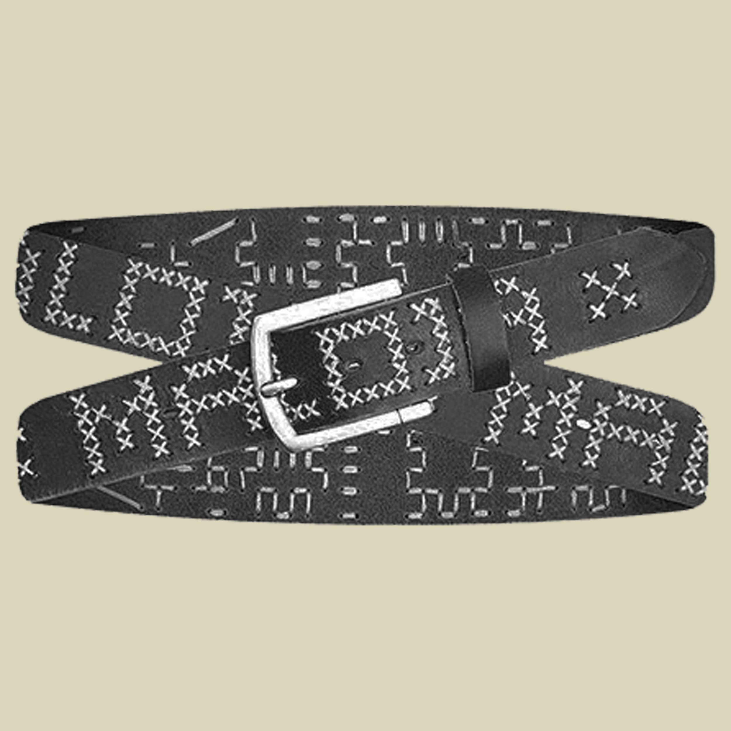 TellatlasM. Snow Leather Belt Länge 100 cm Farbe moonless