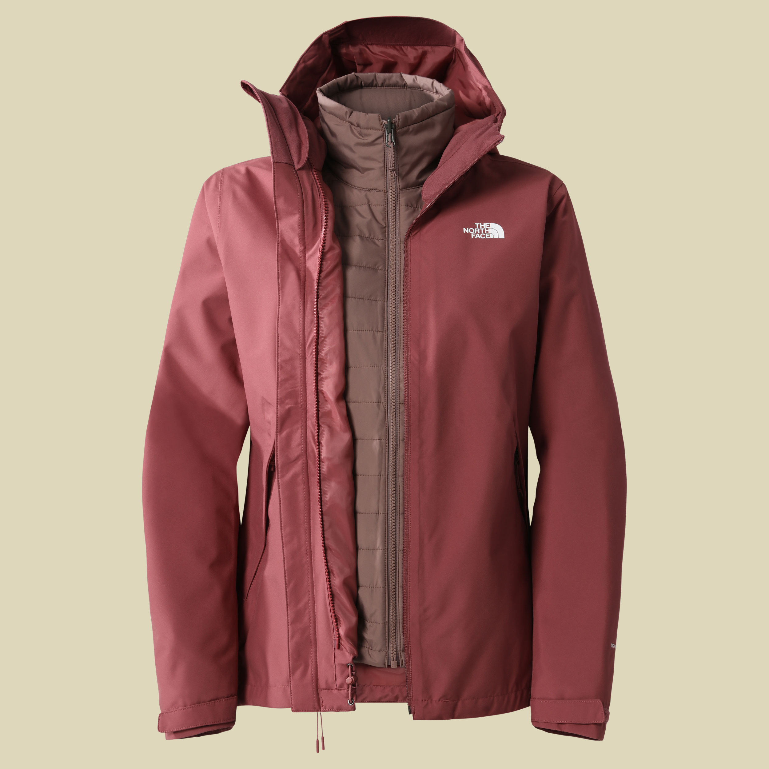 Carto Triclimate Jacket Women Größe L  Farbe wild ginger-deep taupe