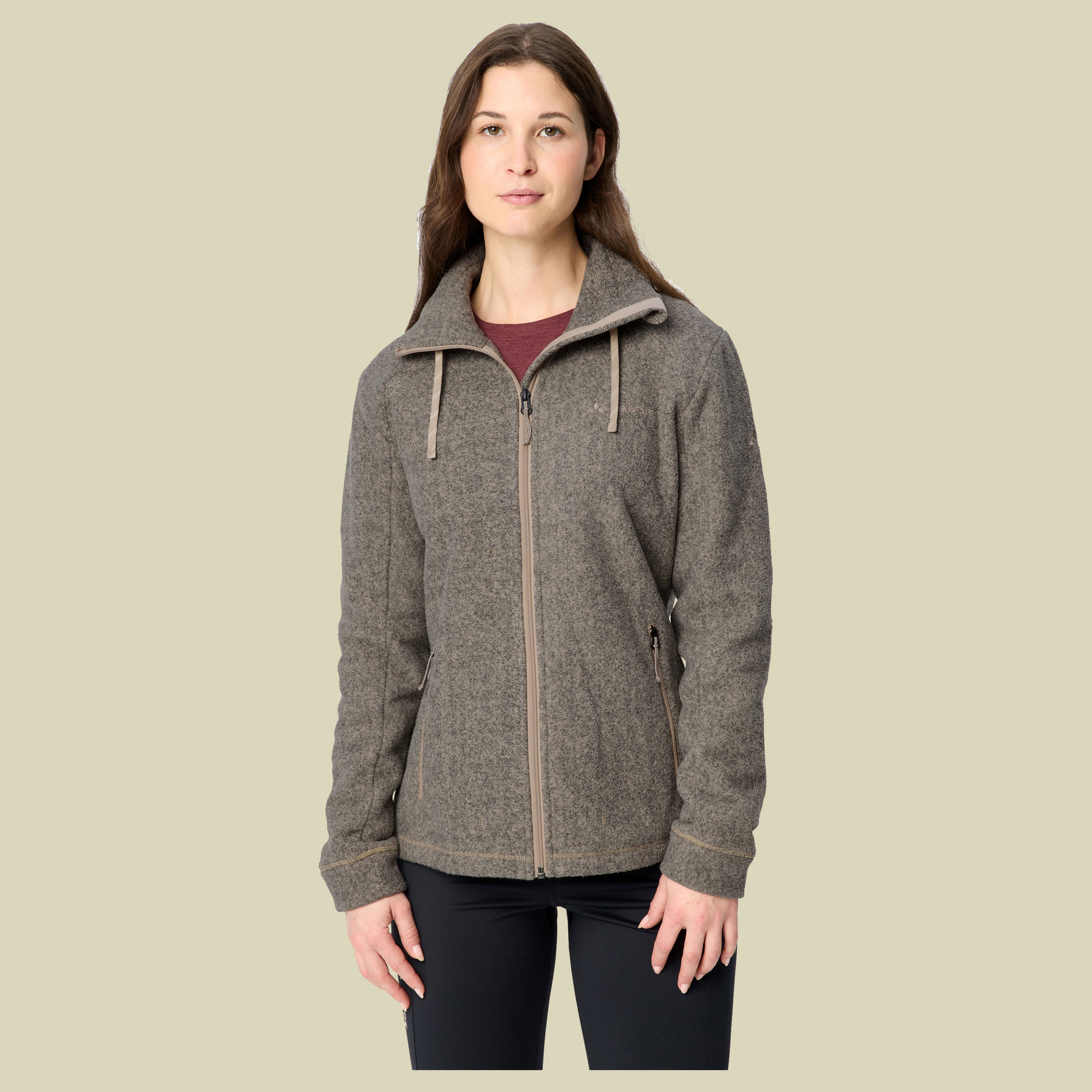 Skomer Winter Fleece Jacket Women 44 beige - linen