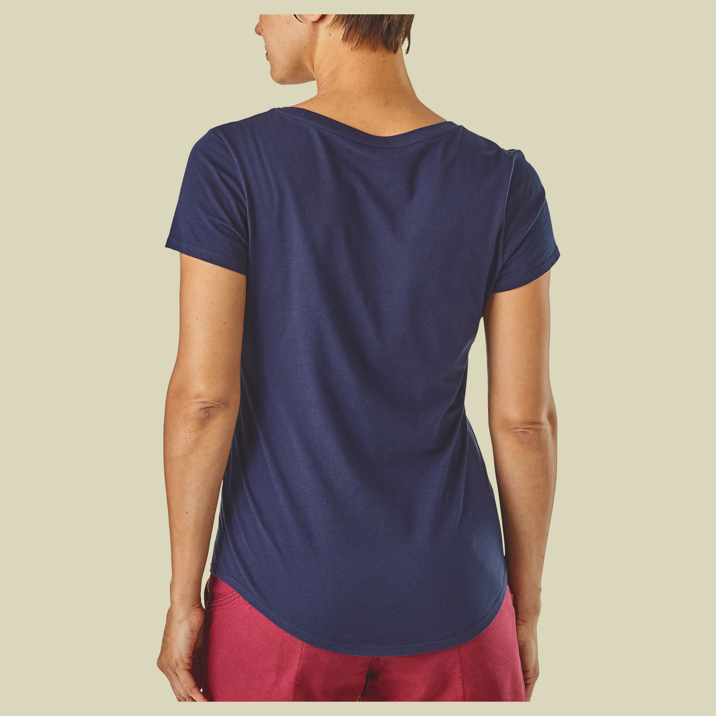 Wavy Maybe Organic Scoop T-Shirt Women  Größe XS Farbe classic navy