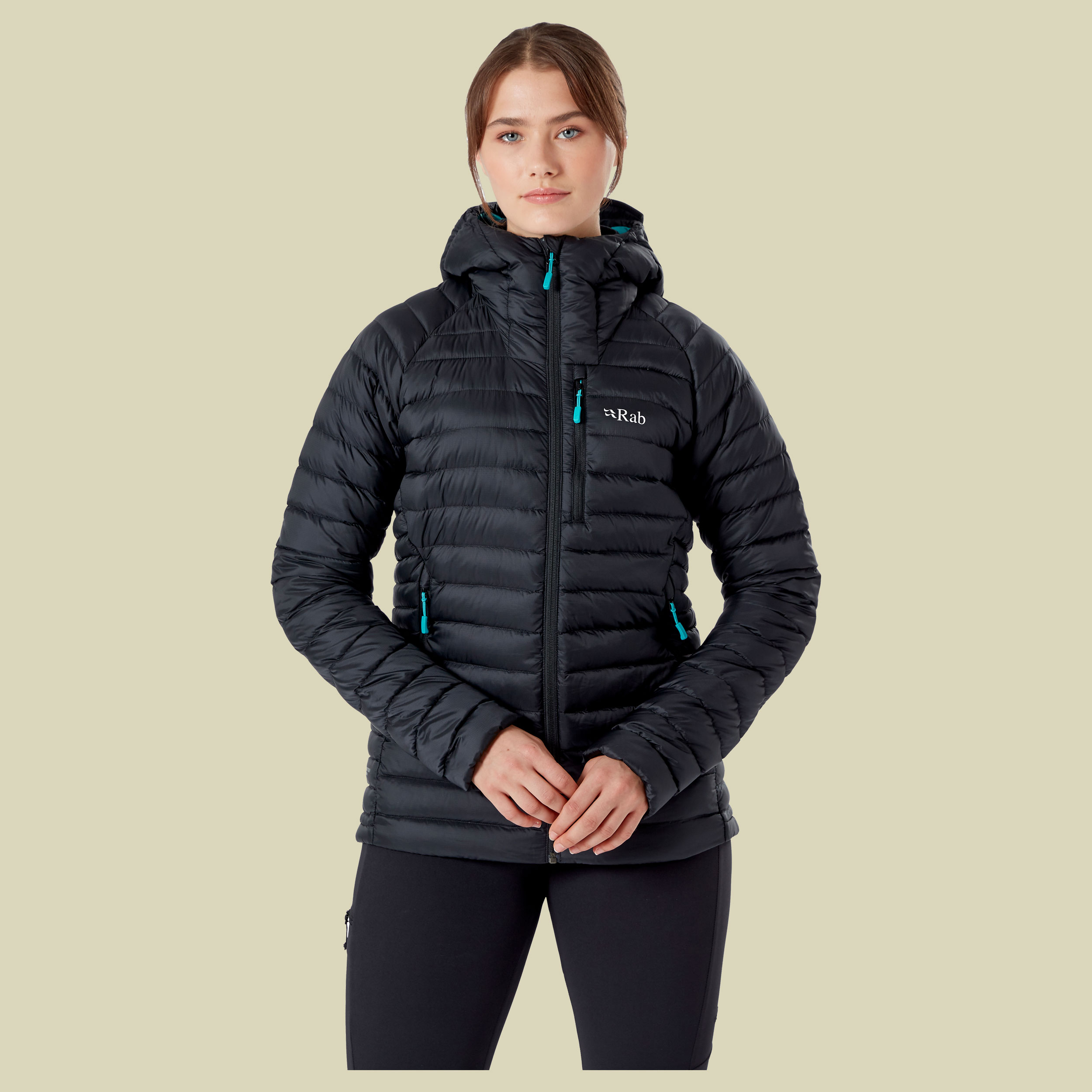 Microlight Alpine Long Jacket Women Größe 44 (16) Farbe black