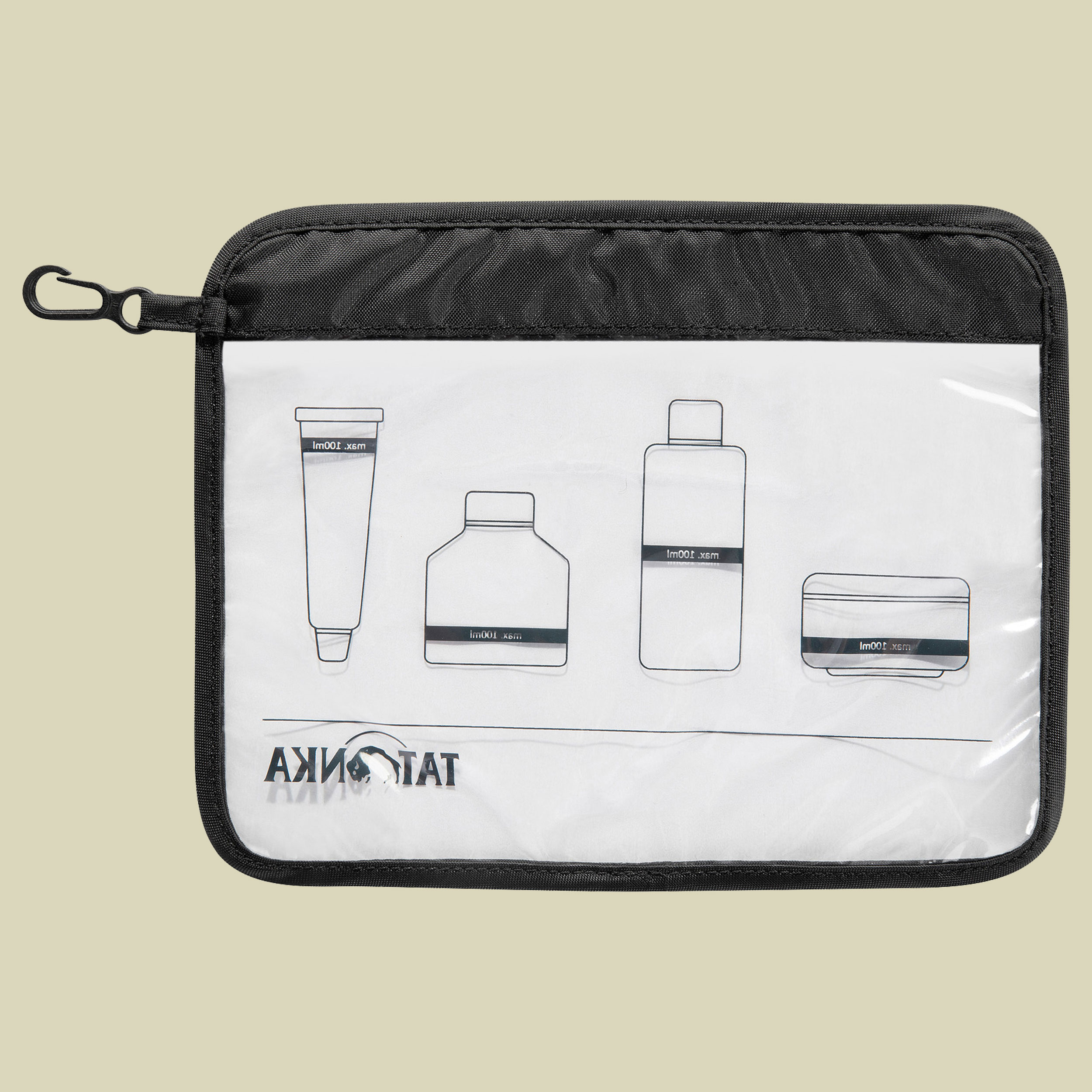 Zip Flight Bag A5 schwarz - Farbe black