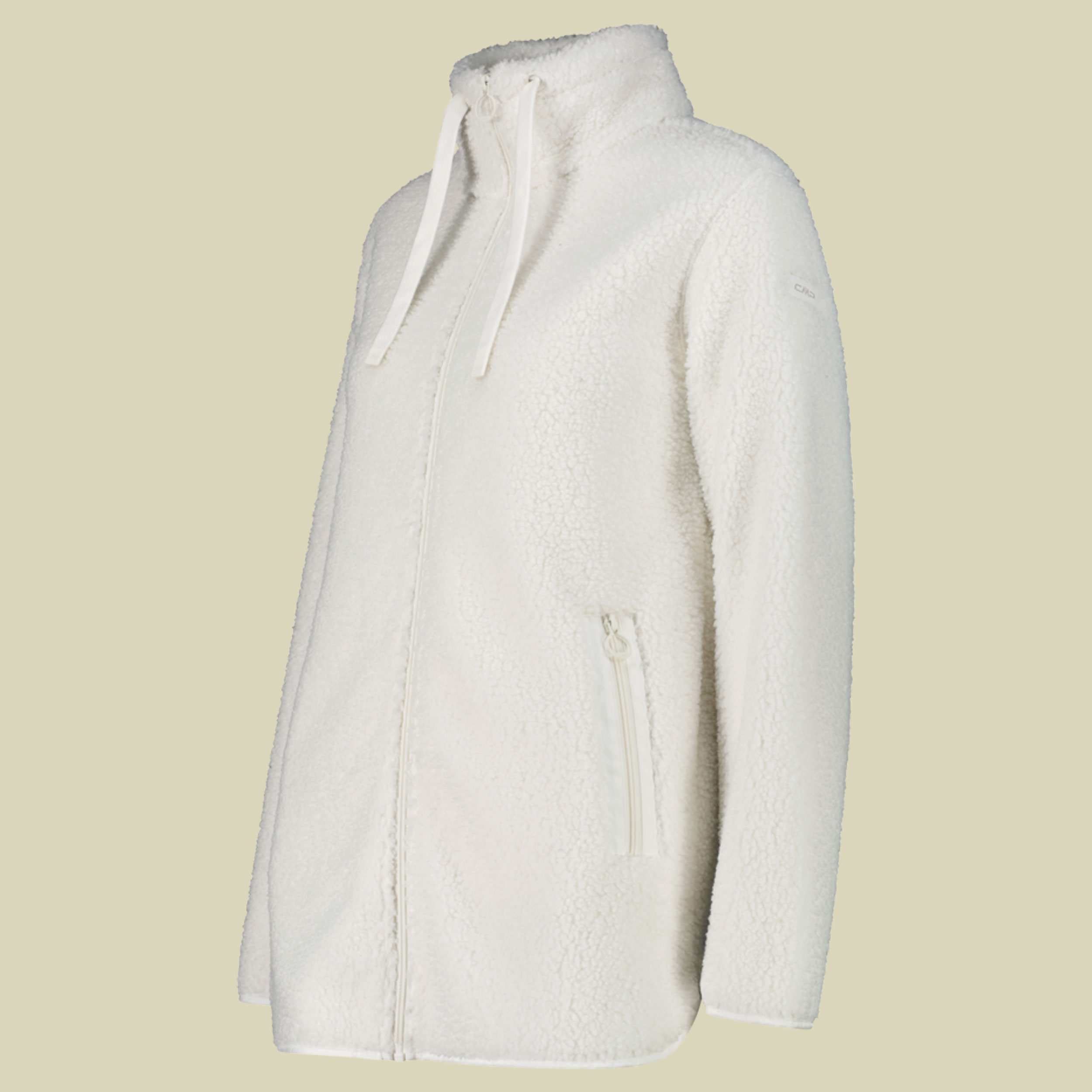 Long Jacket Teddy Fleece Women 36P2906 36 weiß - plaster