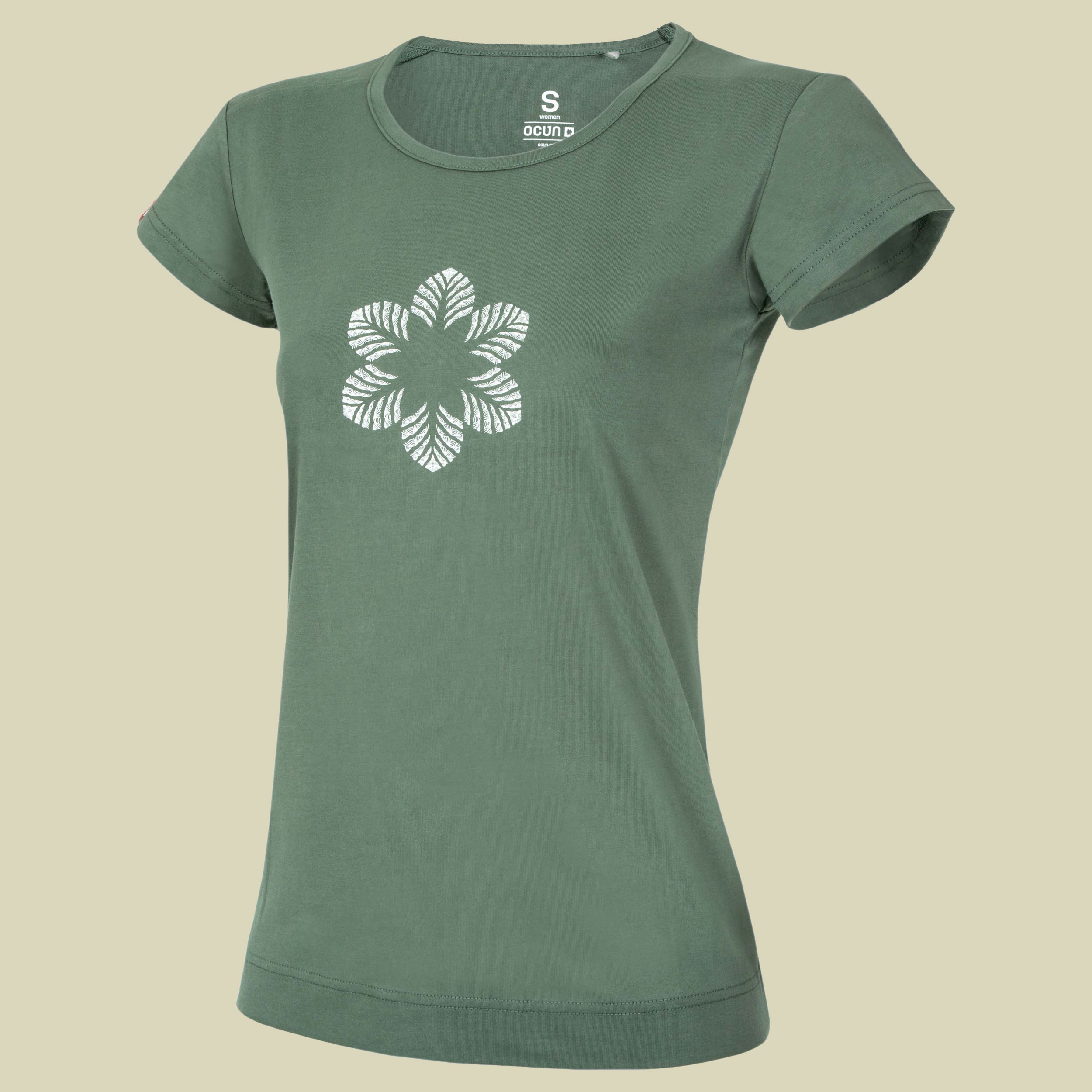 Classic T Organic Women L grün - FLOWER green duck