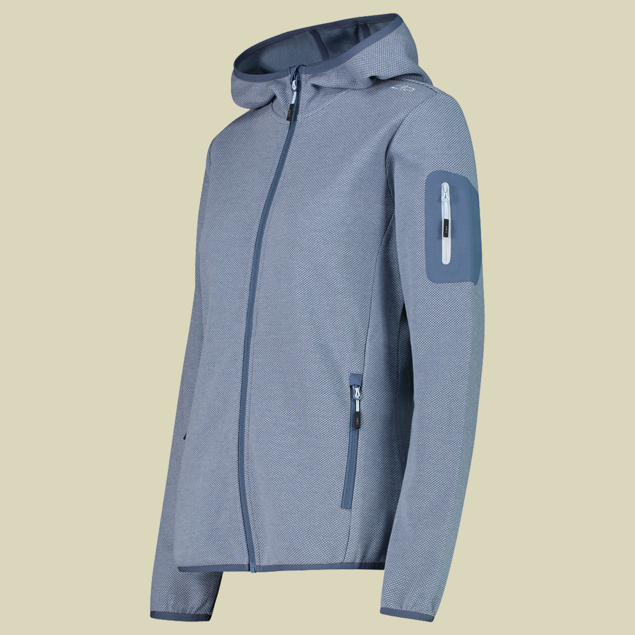 Woman Jacket Fix Hood 34H6376 36 blau - Farbe space-sky blue