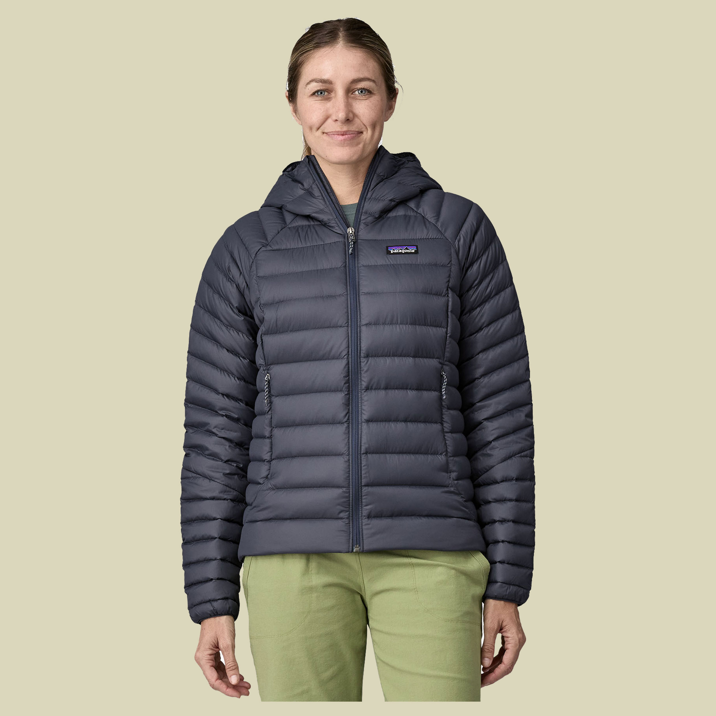 Down Sweater Hoody Women blau II XL - smolder blue